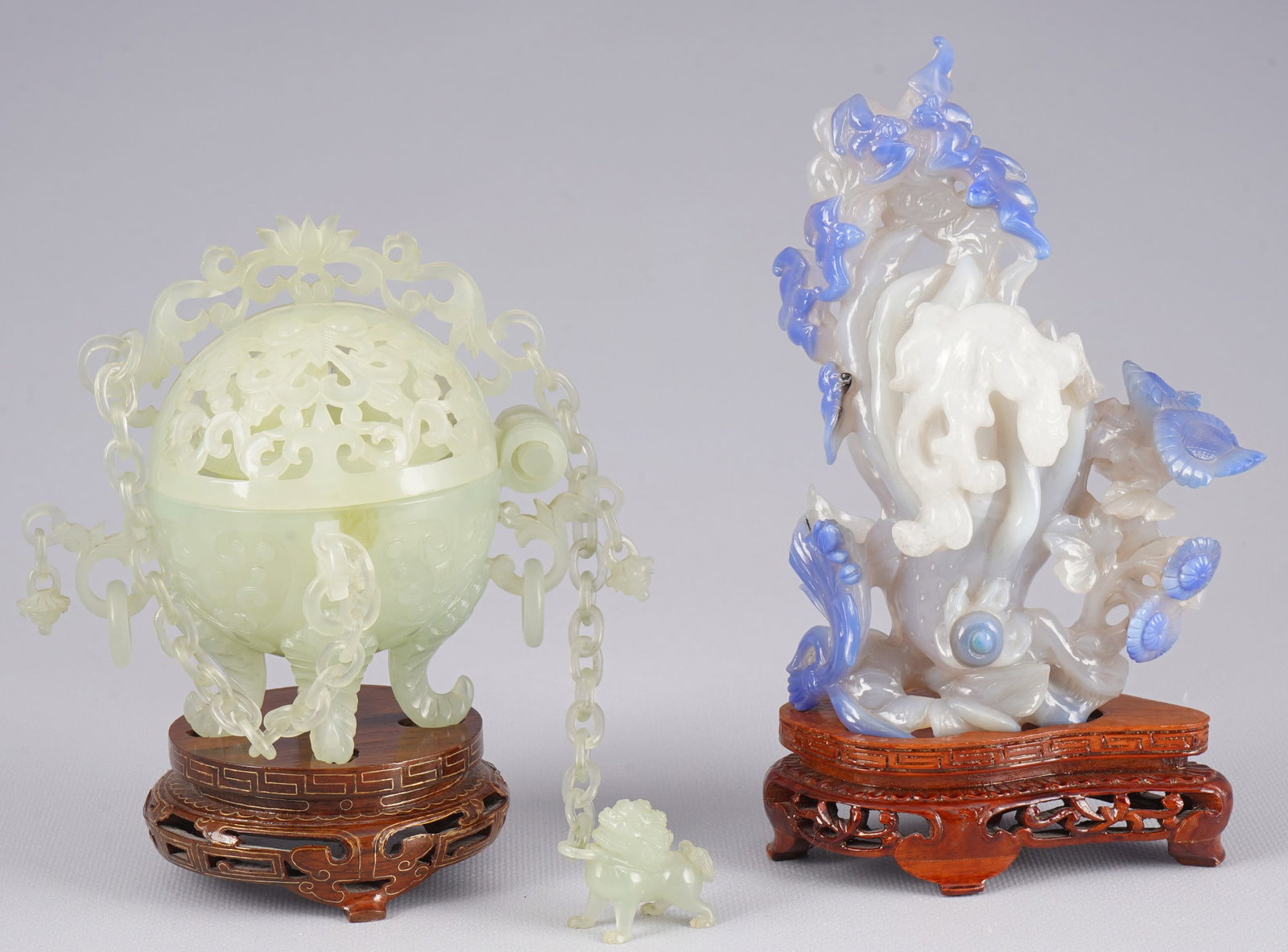 Two fine jade carvings, China (1 of 14)