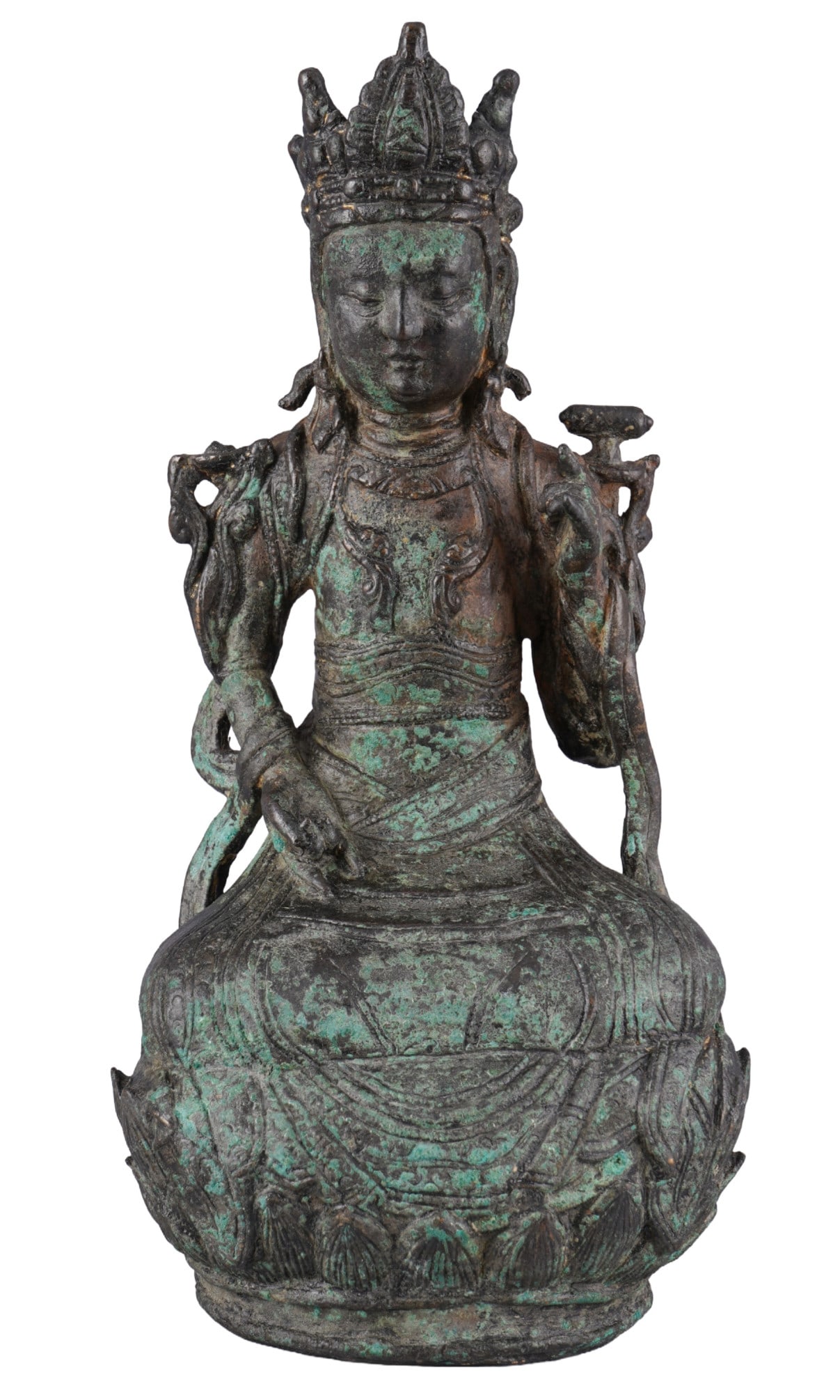 Bronze figure of Avalokiteshvara (Guanyin), China Ming Dynasty, (1 of 7)