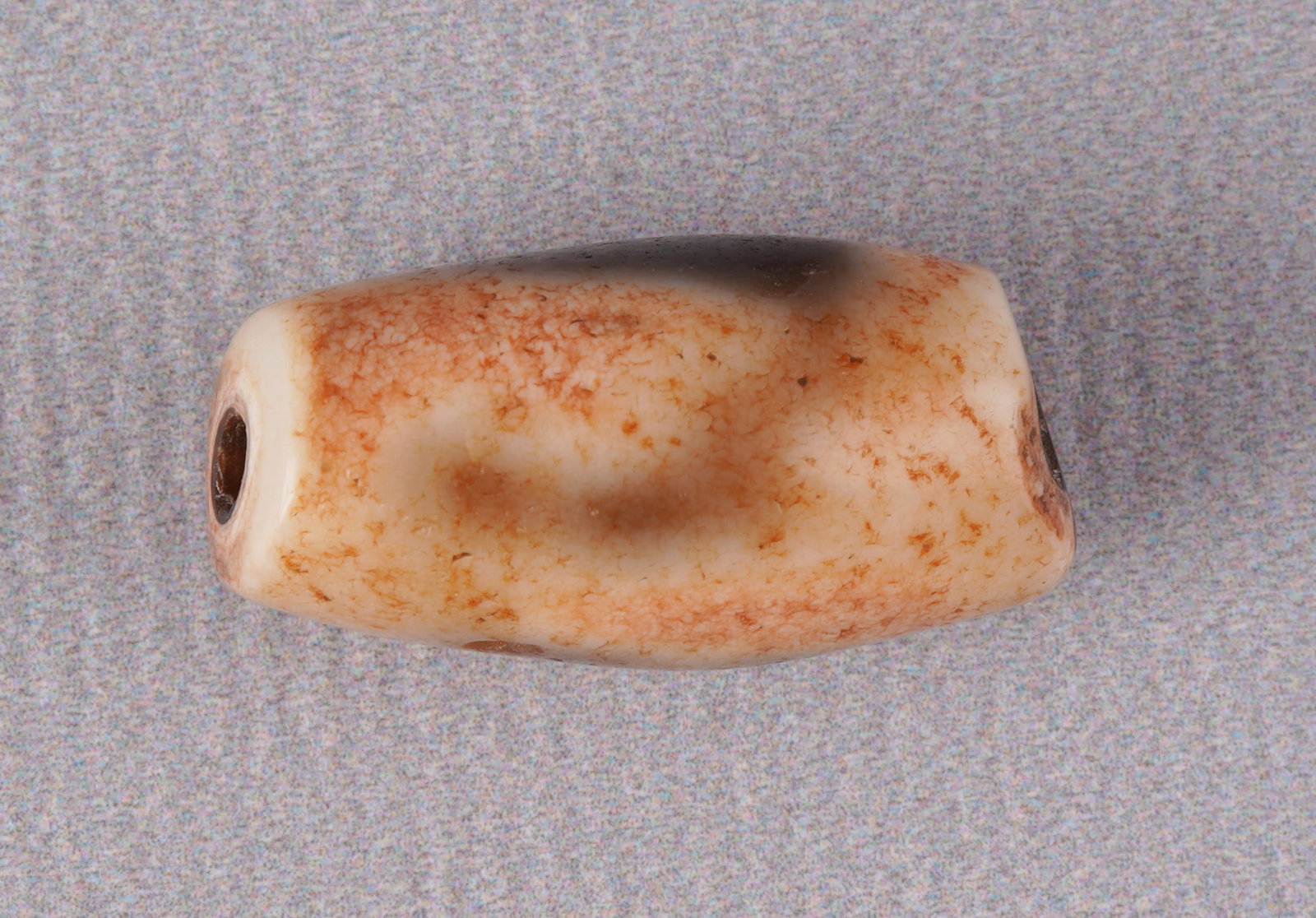 Rare antique Dzi bead for fire rituals (fire sacrifice Dzi), China/Tibet (1 of 6)