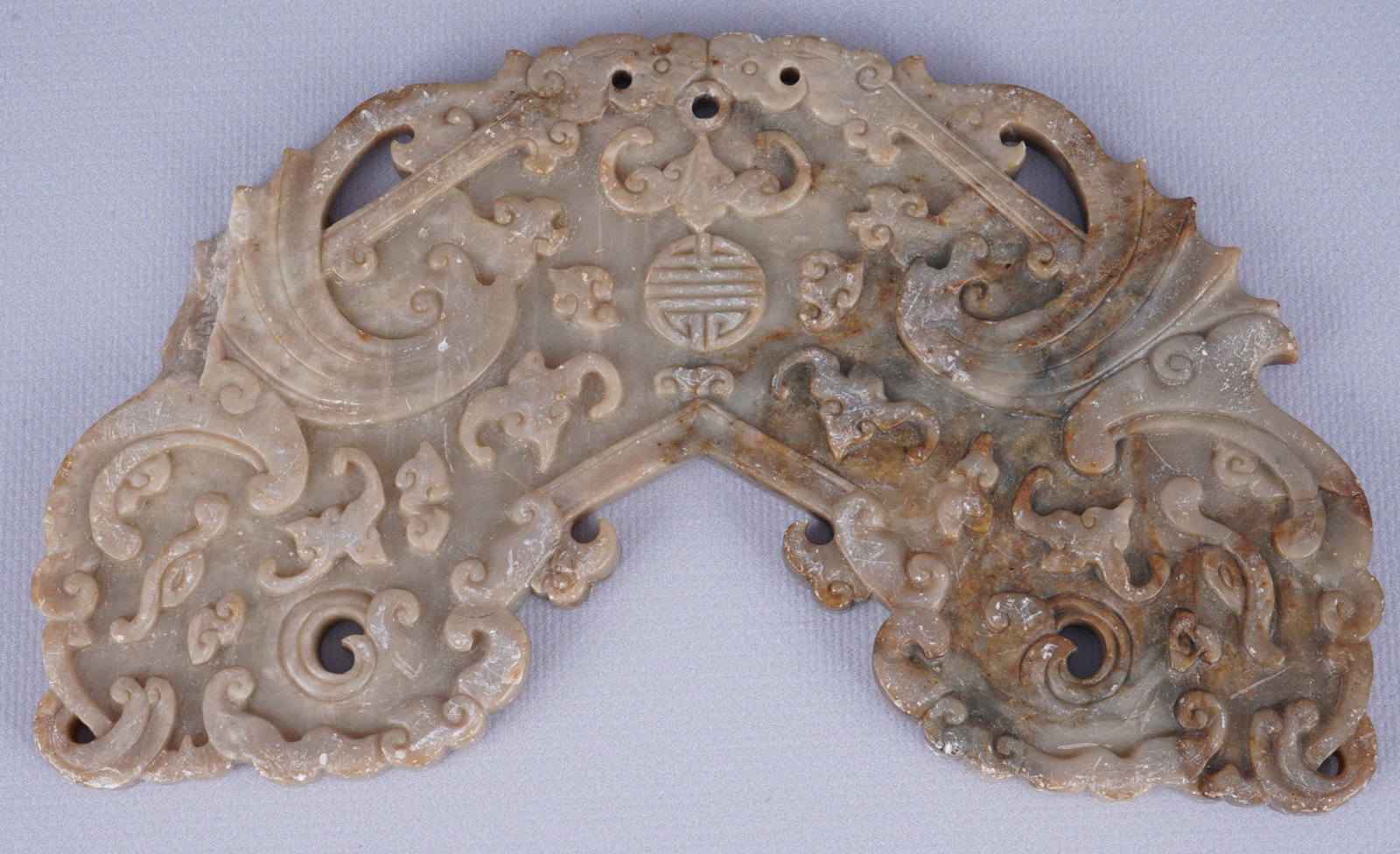 Two carved stone elements, China, - 4