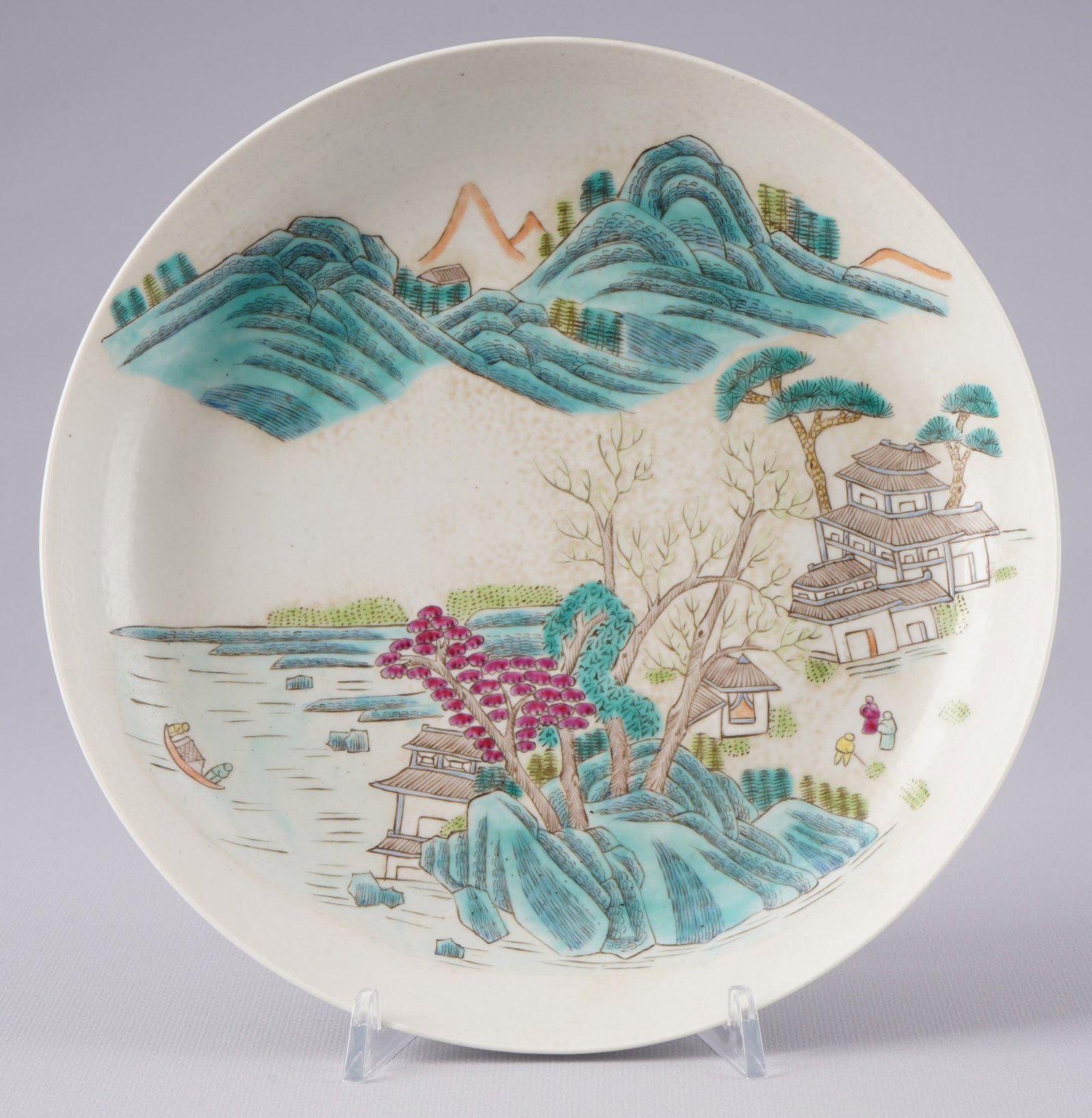 Famille Rose Teller, China Republikzeit (1 of 4)