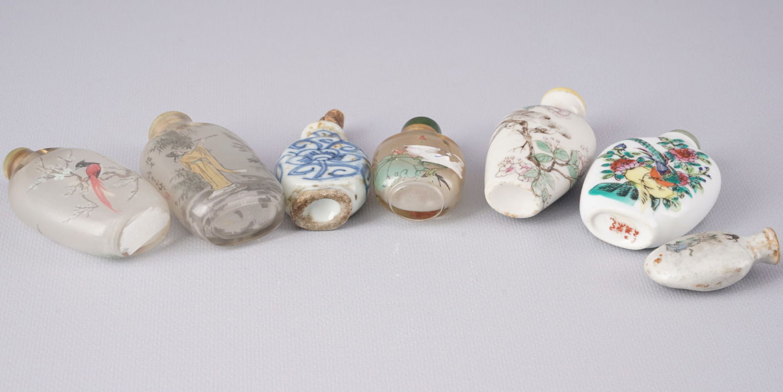 Seven snuff bottles, China - 8