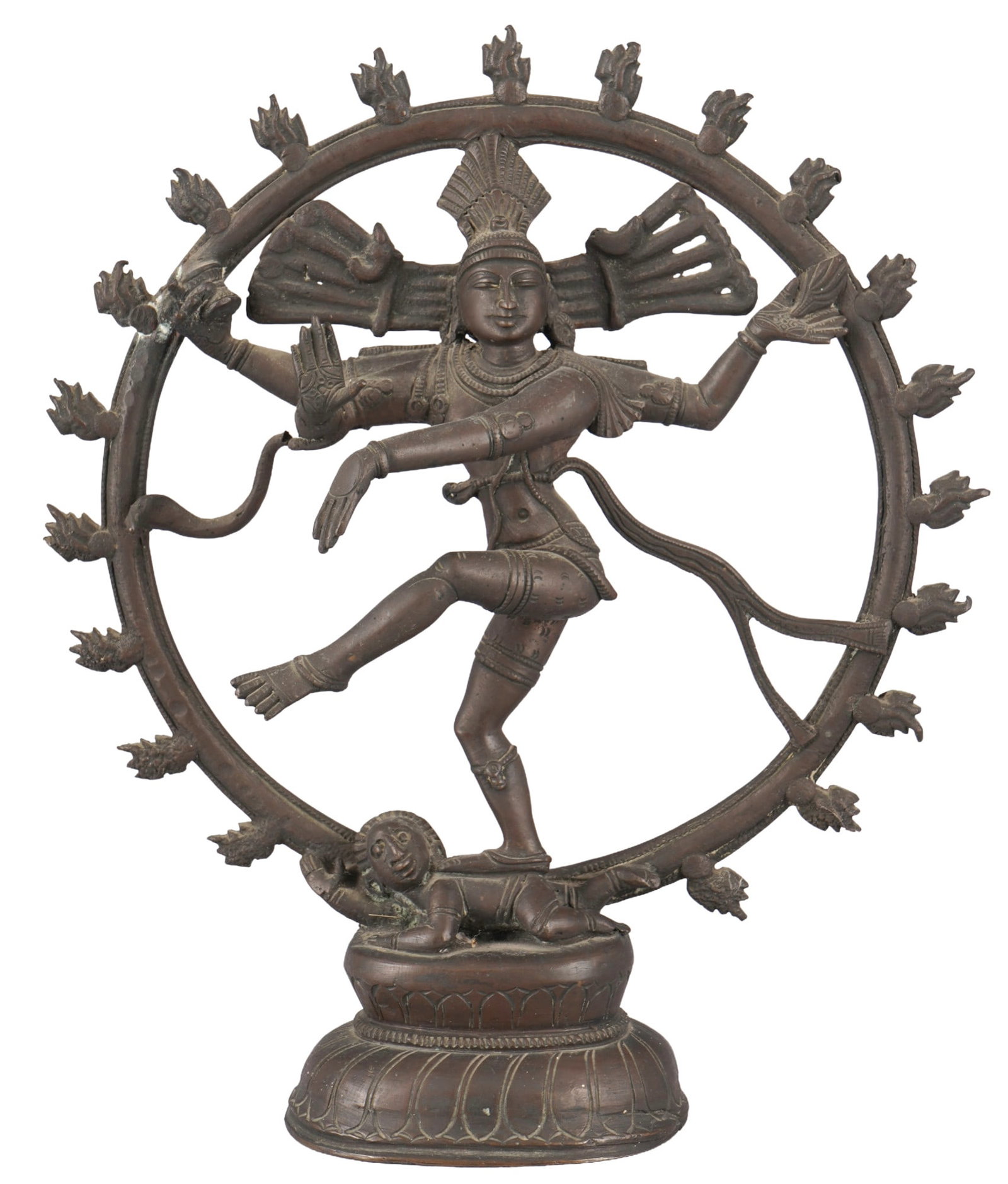 Bronze figure of Shiva Nataraja, India, 18th/19th century (1 of 6)