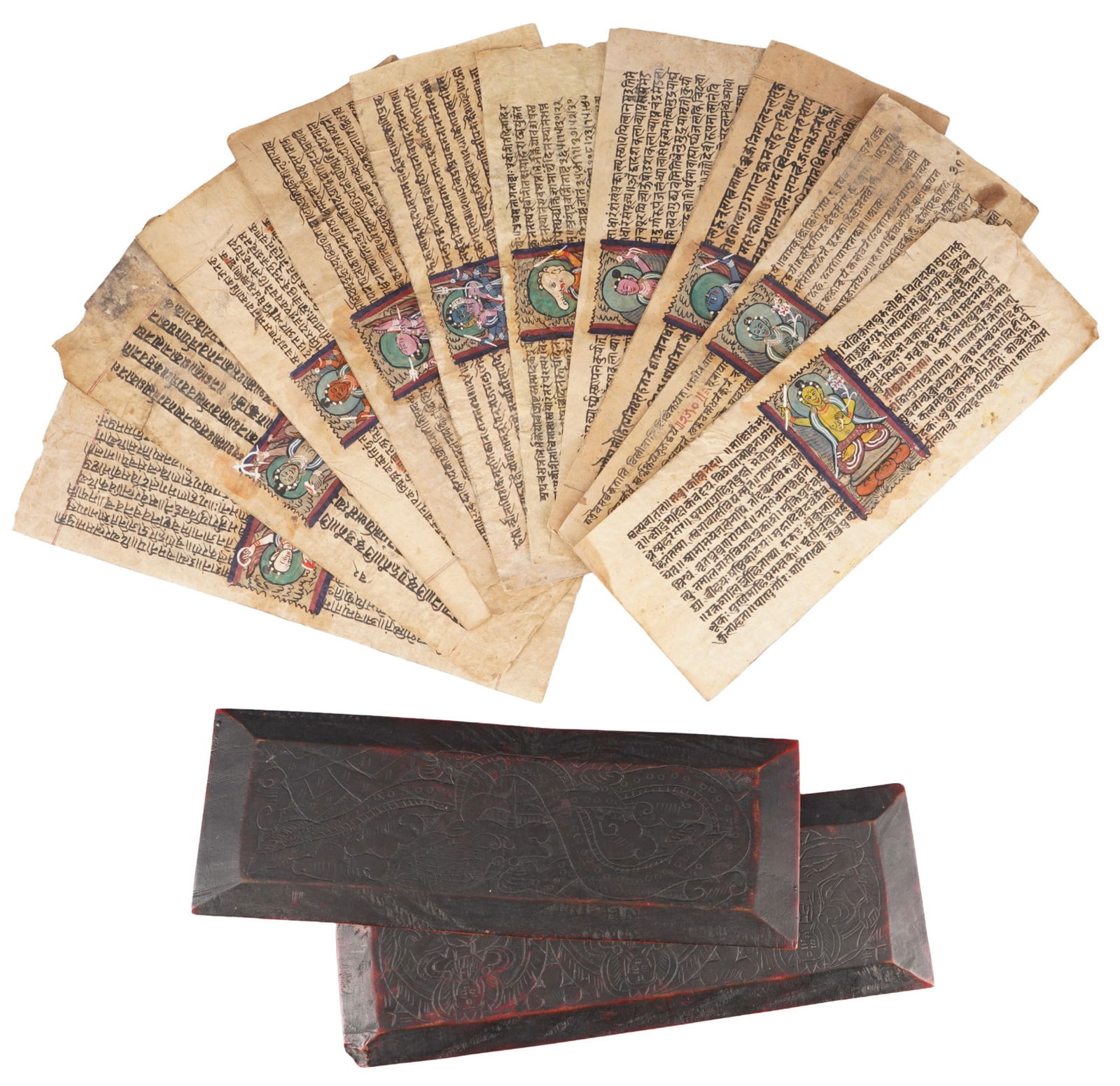 Buddhist ritual manuscript, Nepal/Tibet (1 of 7)