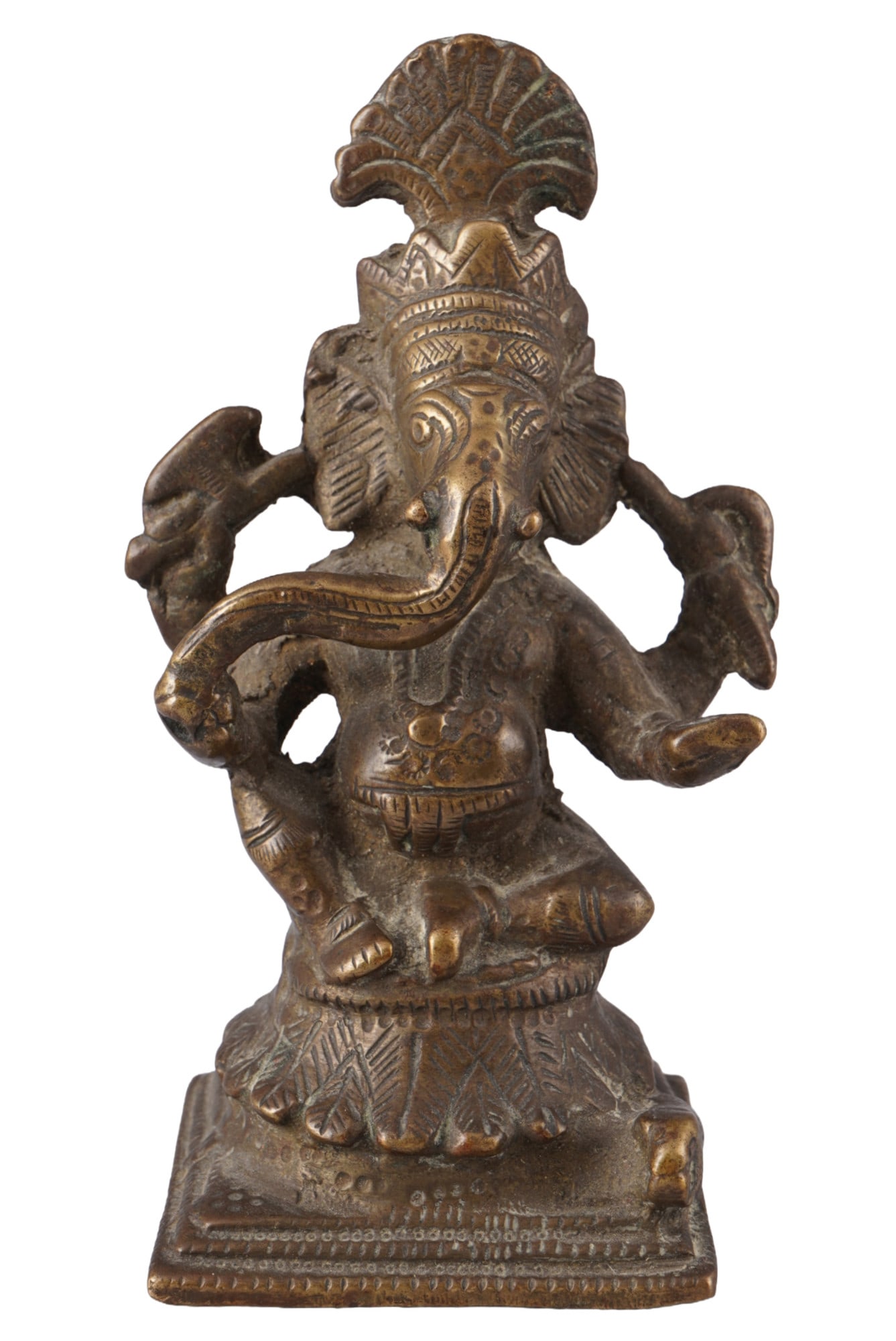 Bronze figure of the god Ganesha, India, 20th century. (1 of 6)