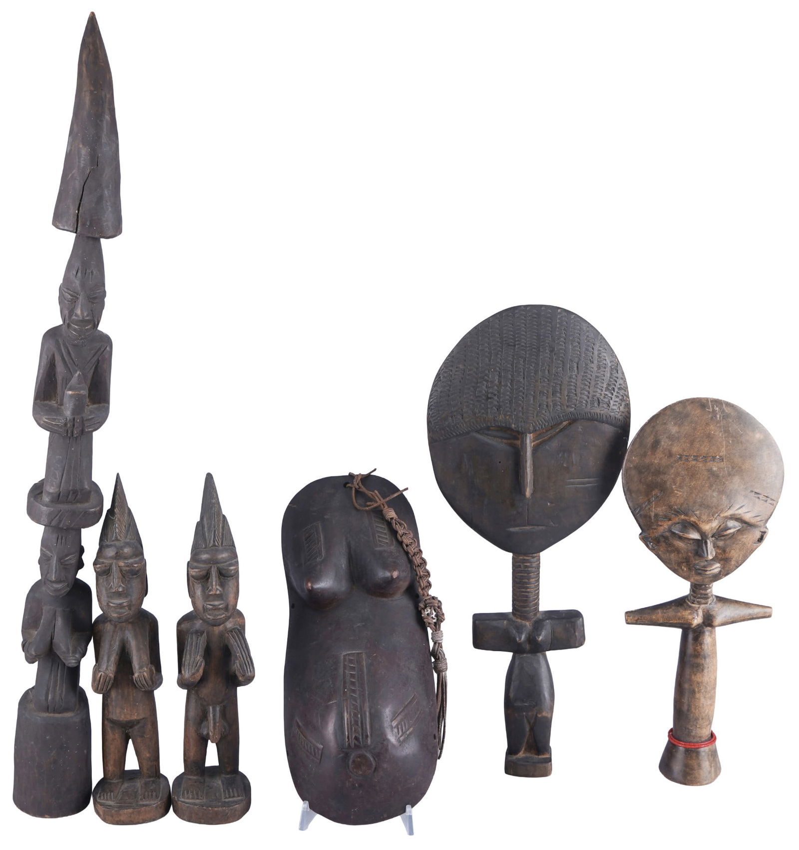 Collection of African sculptures and figures, West Africa, (1 of 14)