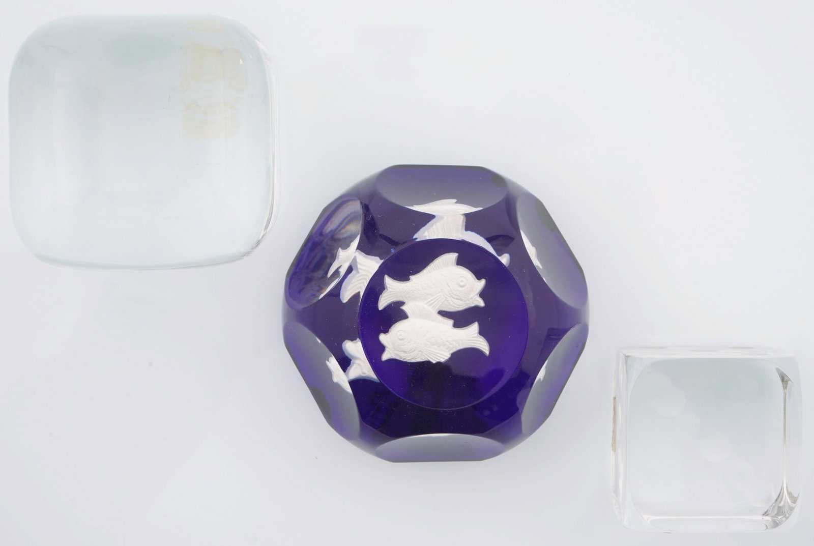 Baccarat - 3 Briefbeschwerer Paperweight, (1 of 13)