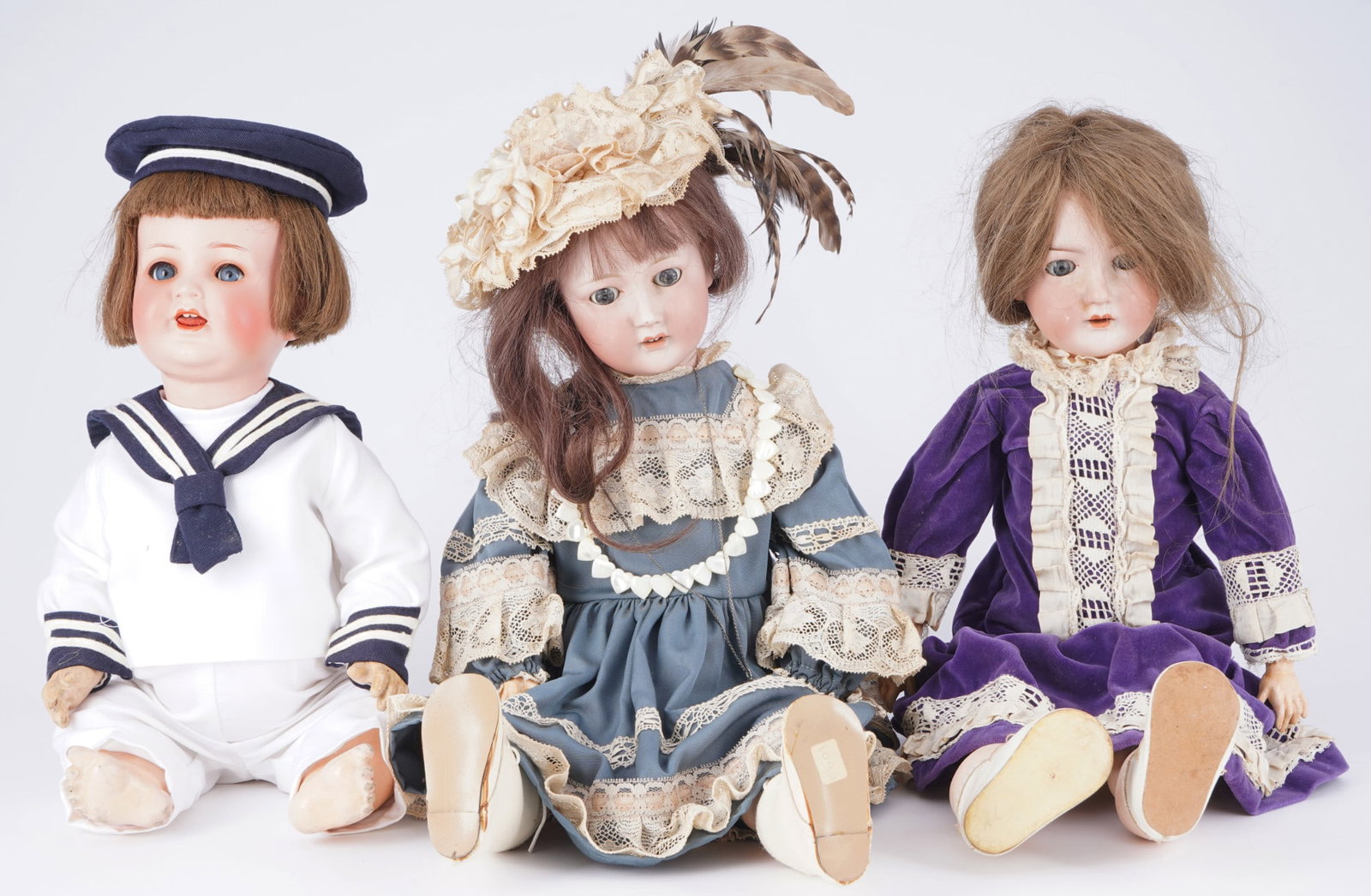3 artist dolls, Heubach Köppelsdorf and Revola, (1 of 7)