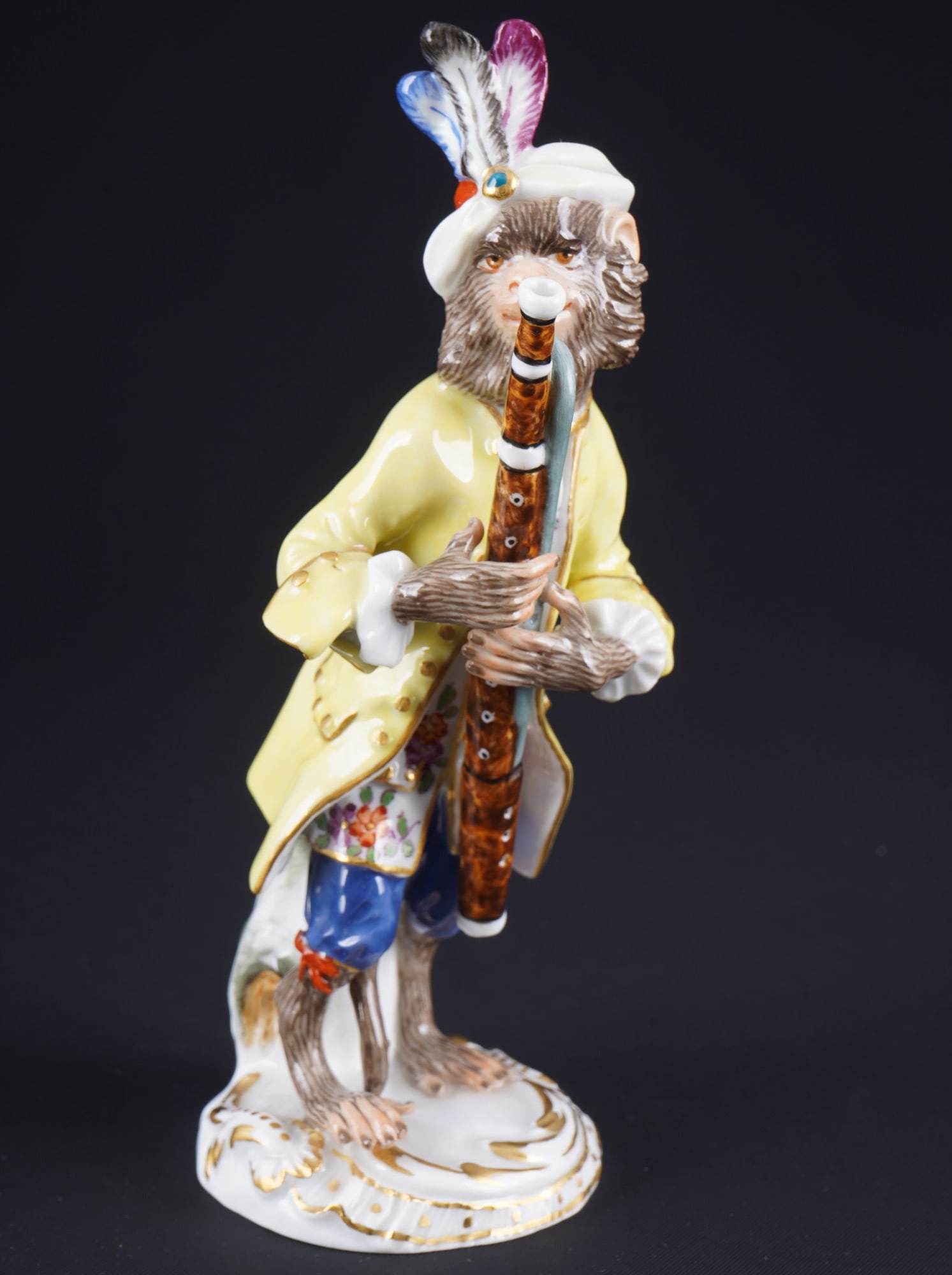 Meissen Monkey Chapel bassoon player 1st choice - J.J. KAENDLER, (1 of 6)