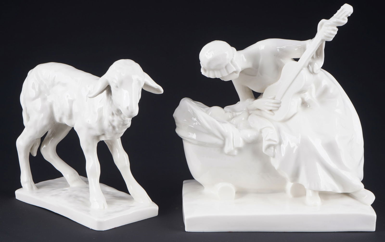 Dressel Kister & Cie. mother with child and a lamb, (1 of 7)