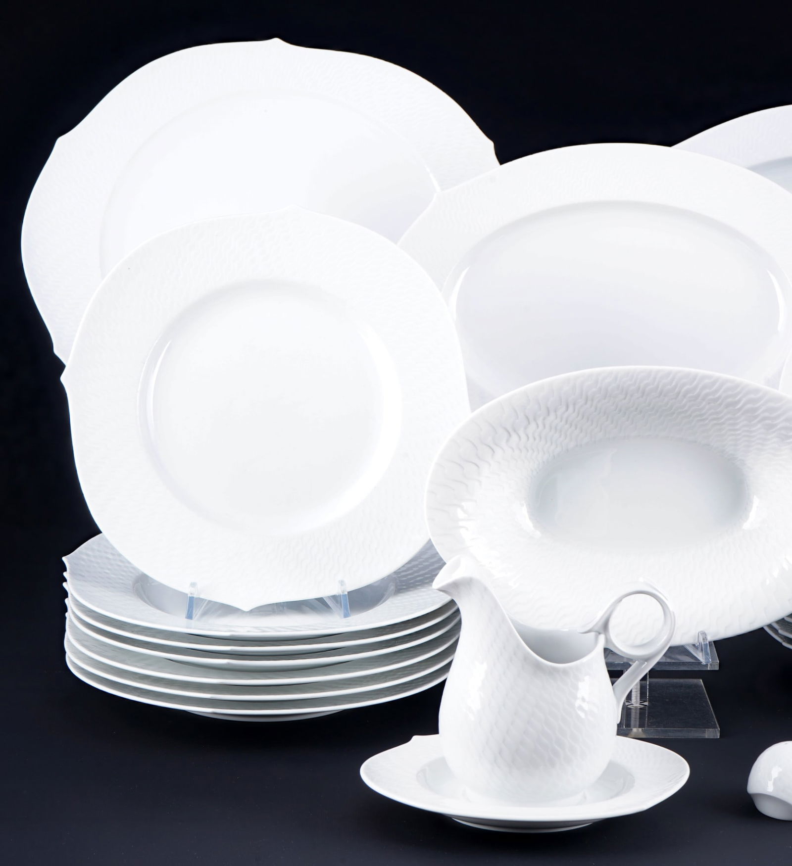 Meissen Waves extensive dinnerware, - 2