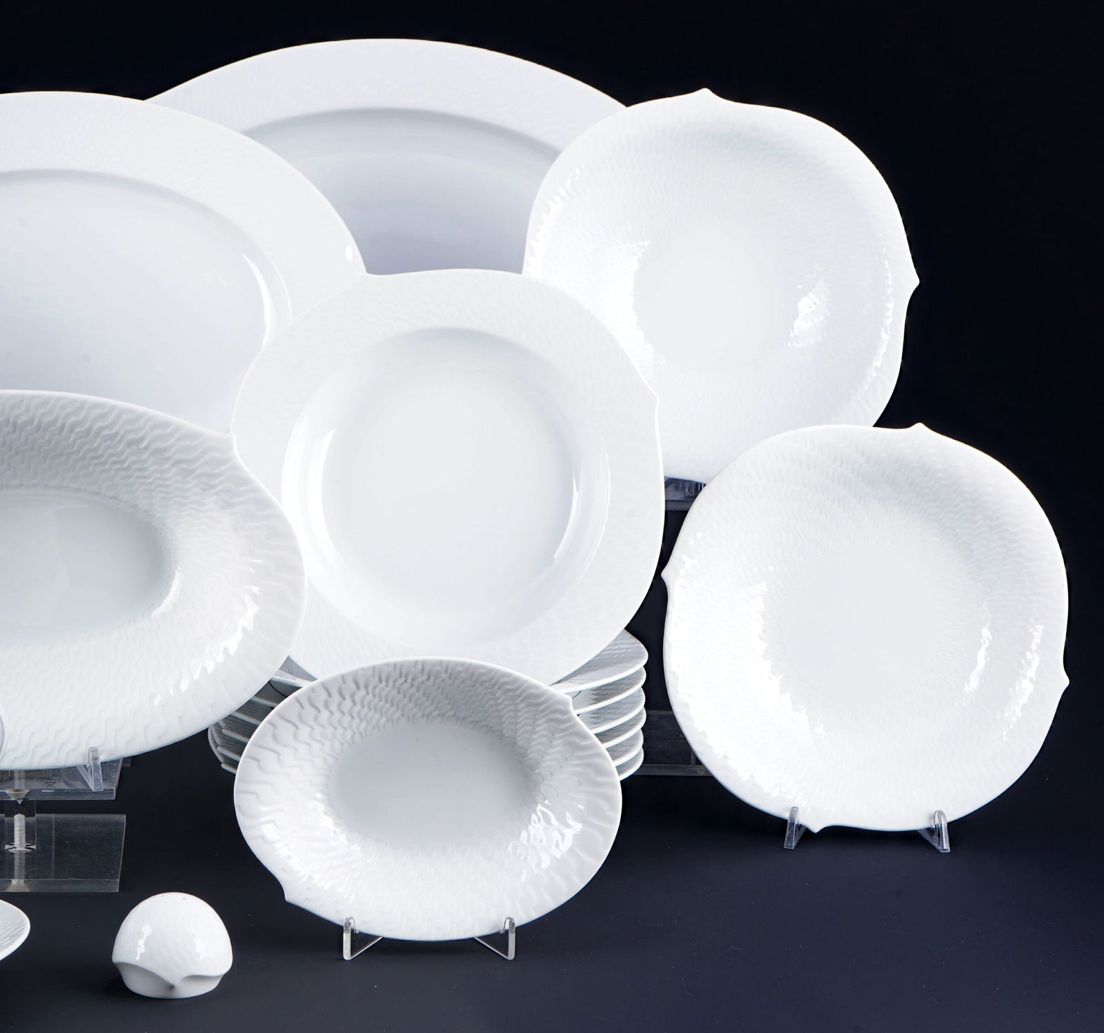 Meissen Waves extensive dinnerware, - 4