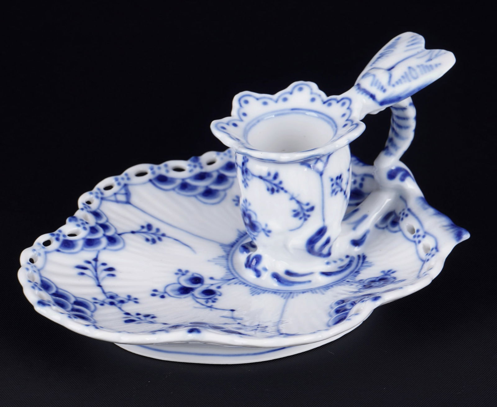 Royal Copenhagen Musselmalet Full Lace candlestick 1010 1st choice, (1 of 7)