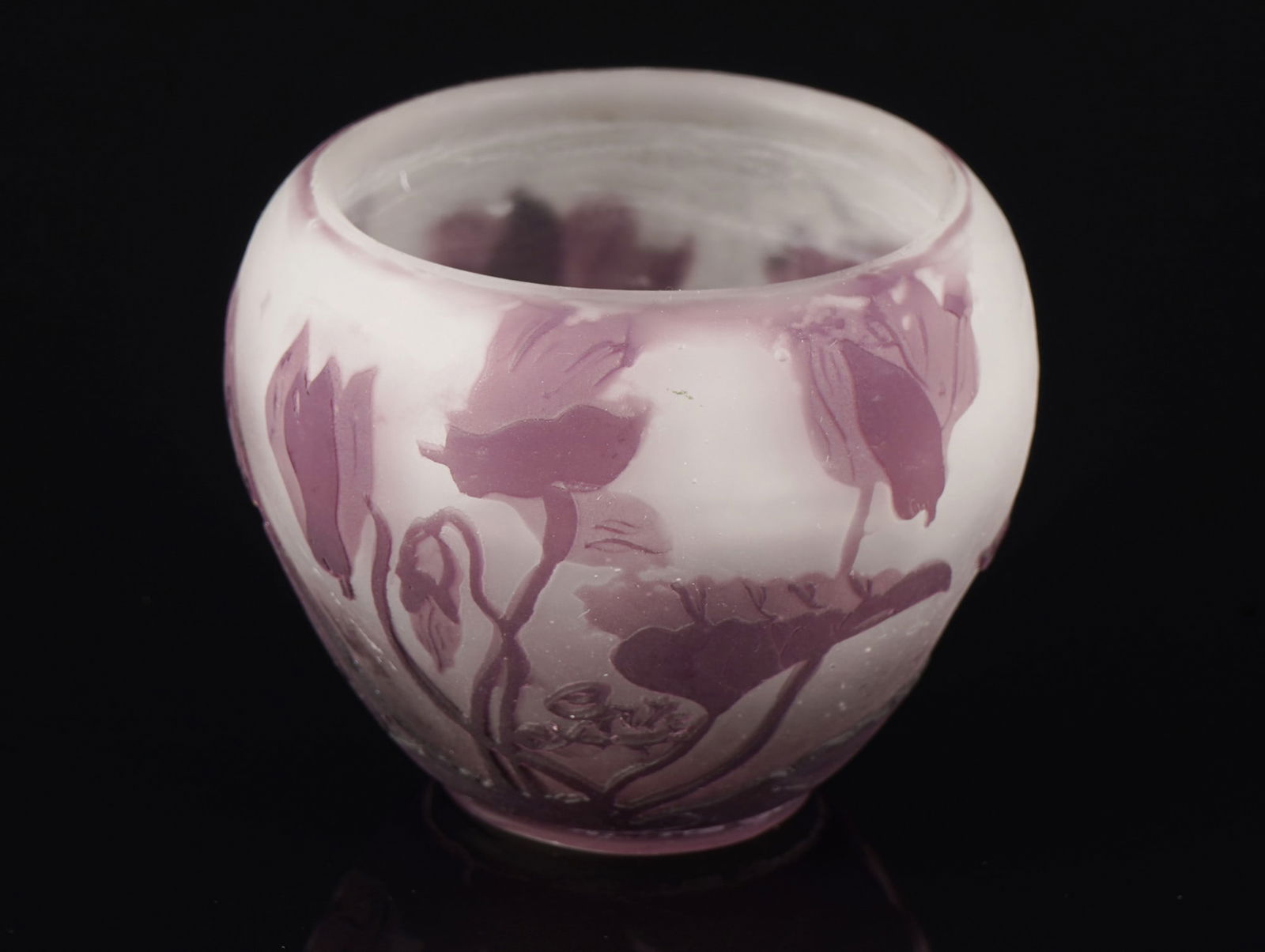 Emile Galle (1846-1904) Cyclamen miniature vase, (1 of 6)