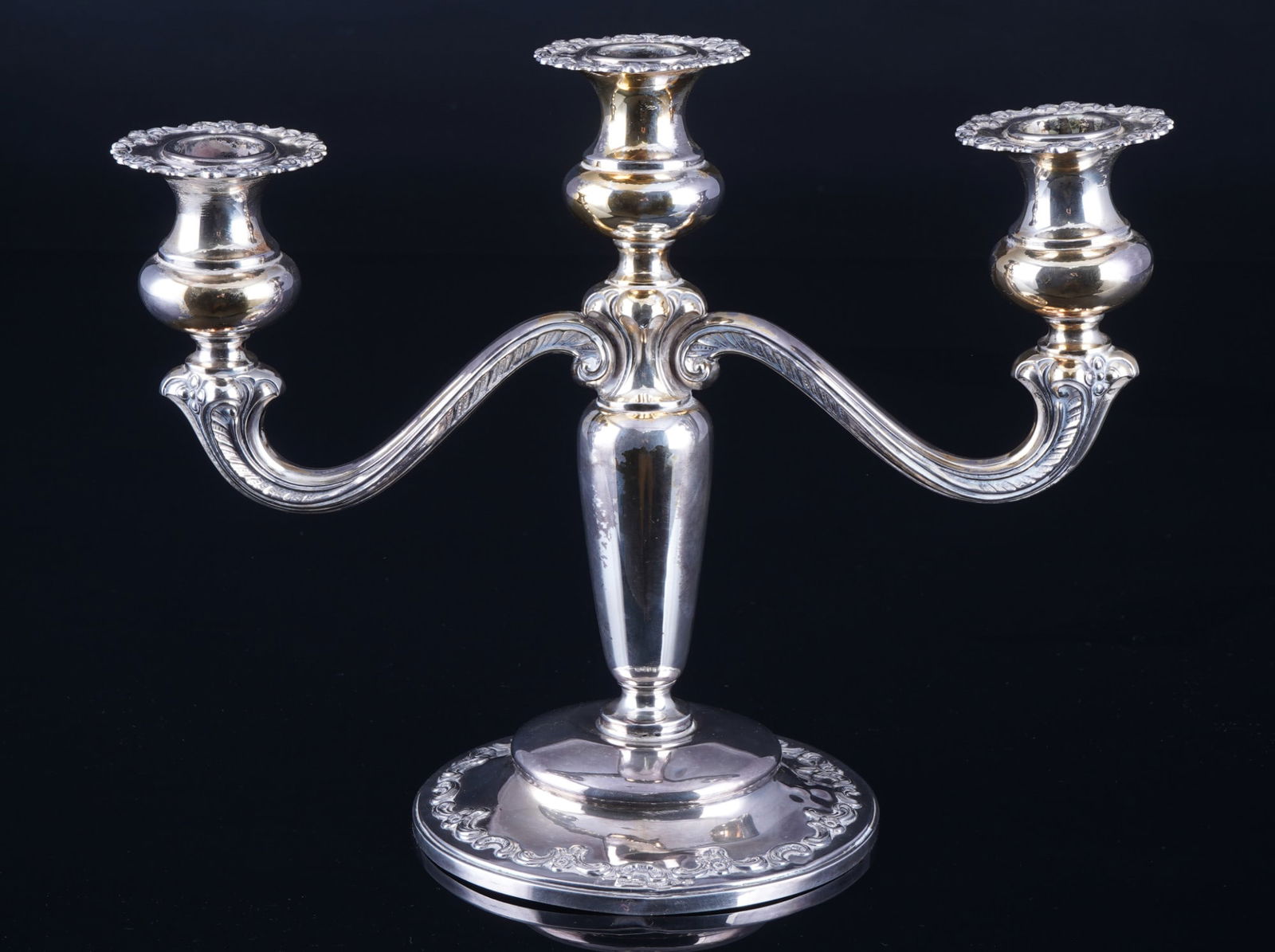 925 silver candlestick, Gayer & Krauss, (1 of 5)
