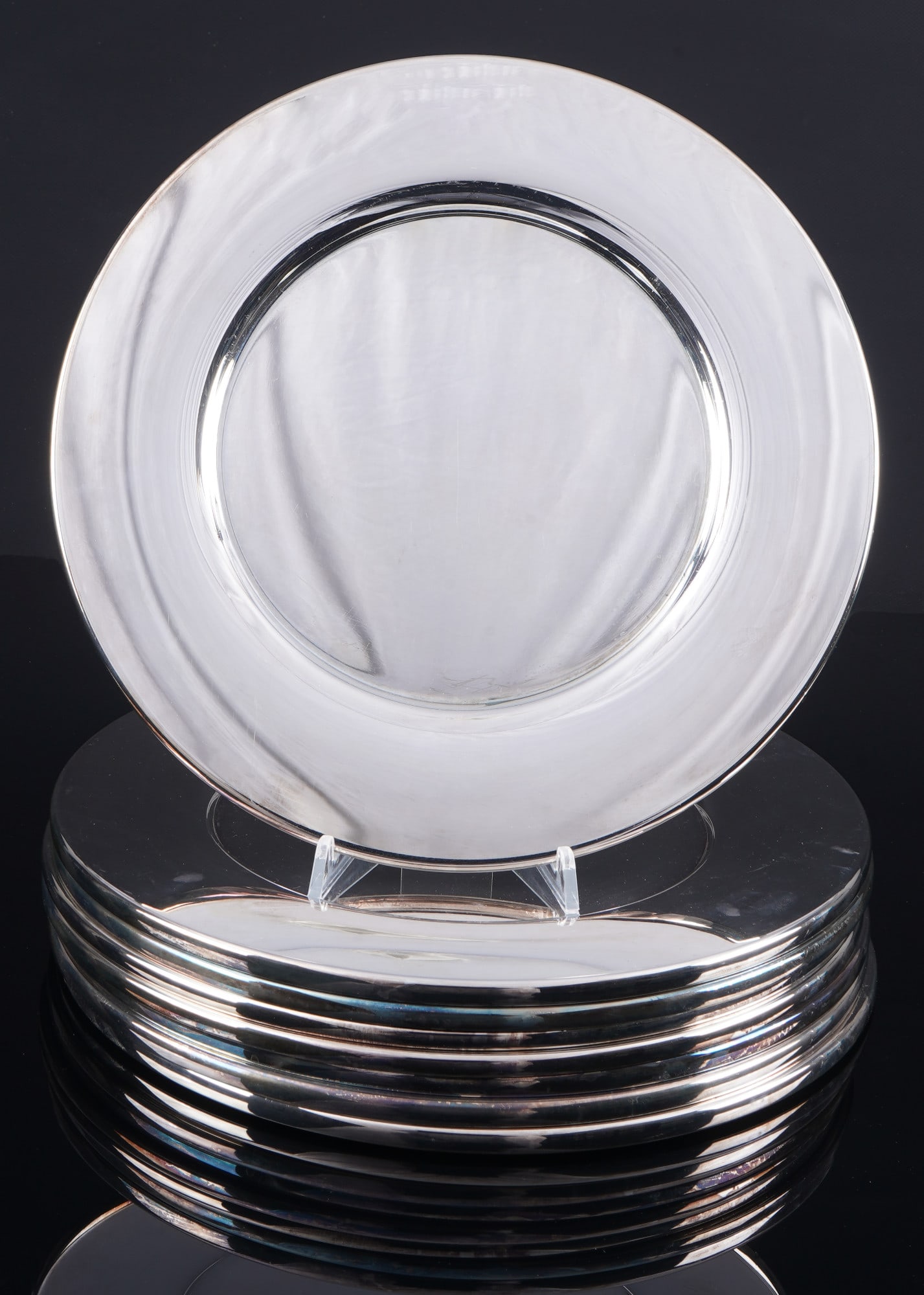 Robbe & Berking 8 Alta charger plates - silver-plated, (1 of 5)