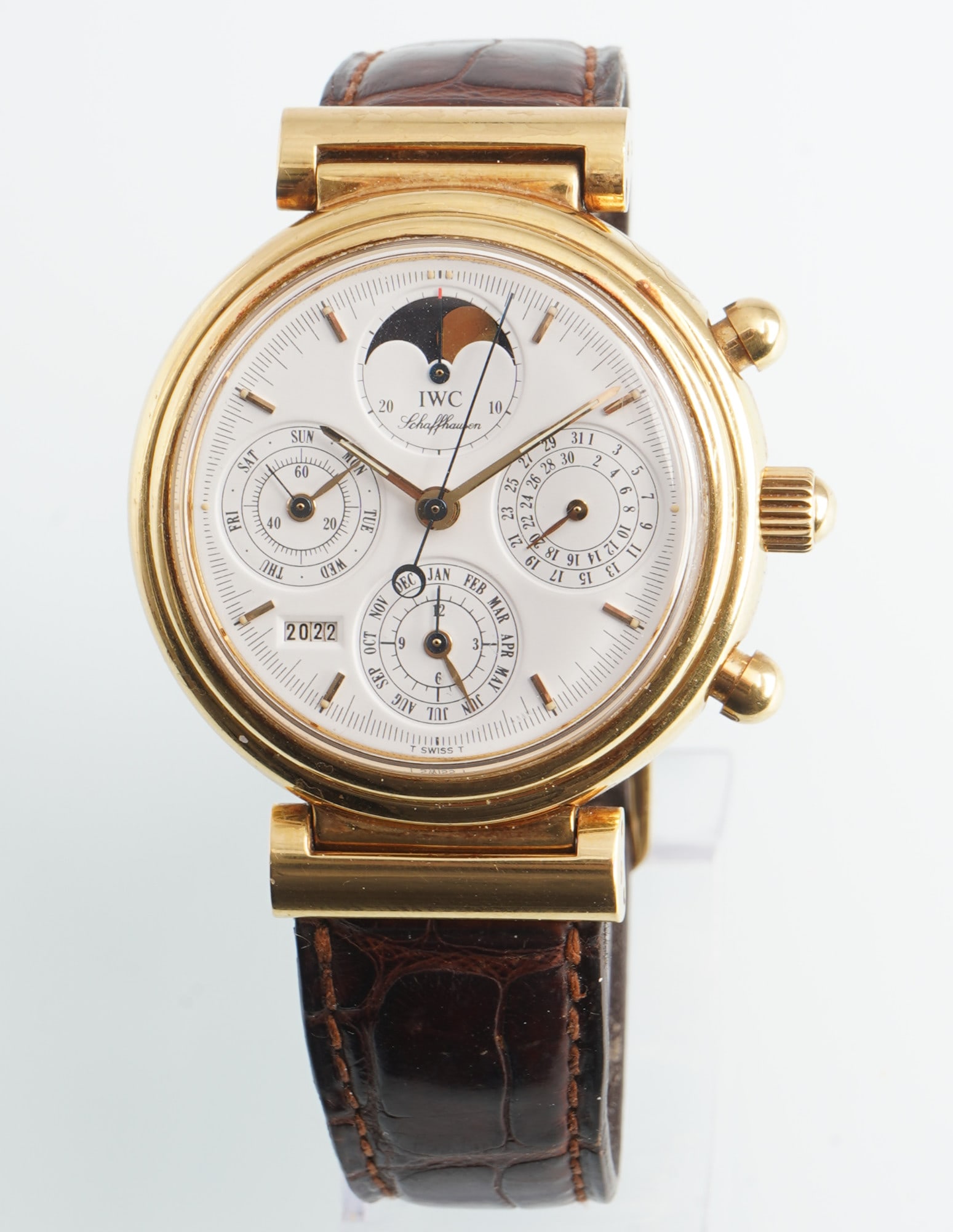 IWC Da Vinci Perpetual Calendar 750 Gold Chronograph Men's Wristwatch (1 of 7)