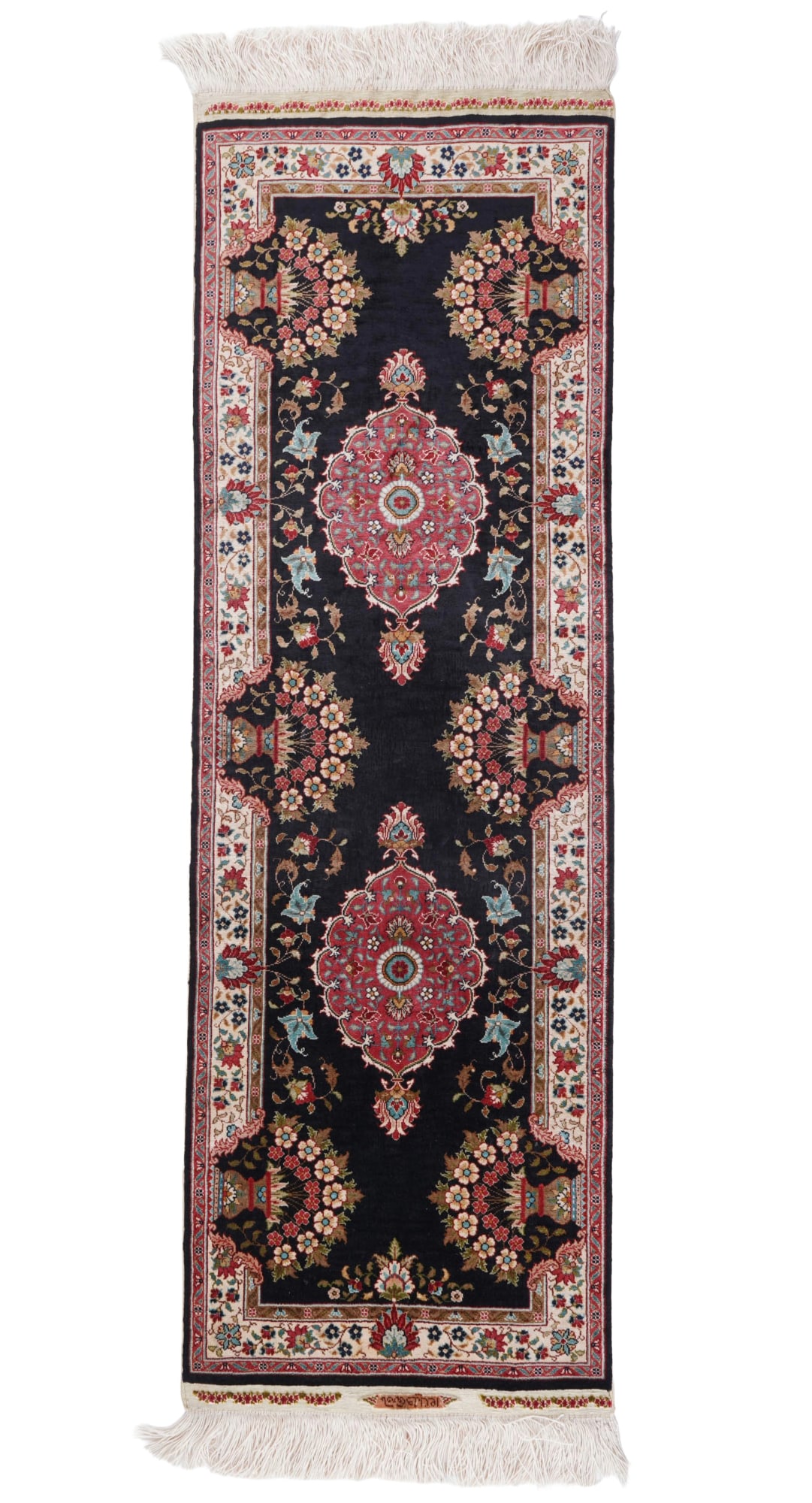 Silk carpet Hereke 110 cm x 36 cm, (1 of 5)