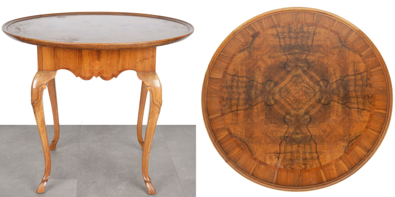 Round salon table, Switzerland, 19th century (1 of 7)