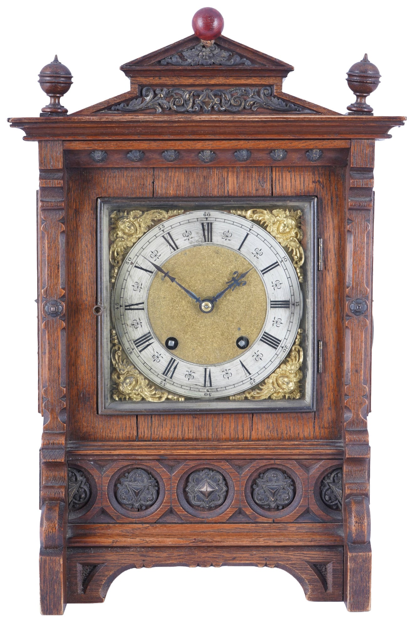 A.G.U. Lenzkirch table clock / wall clock circa 1900, (1 of 7)