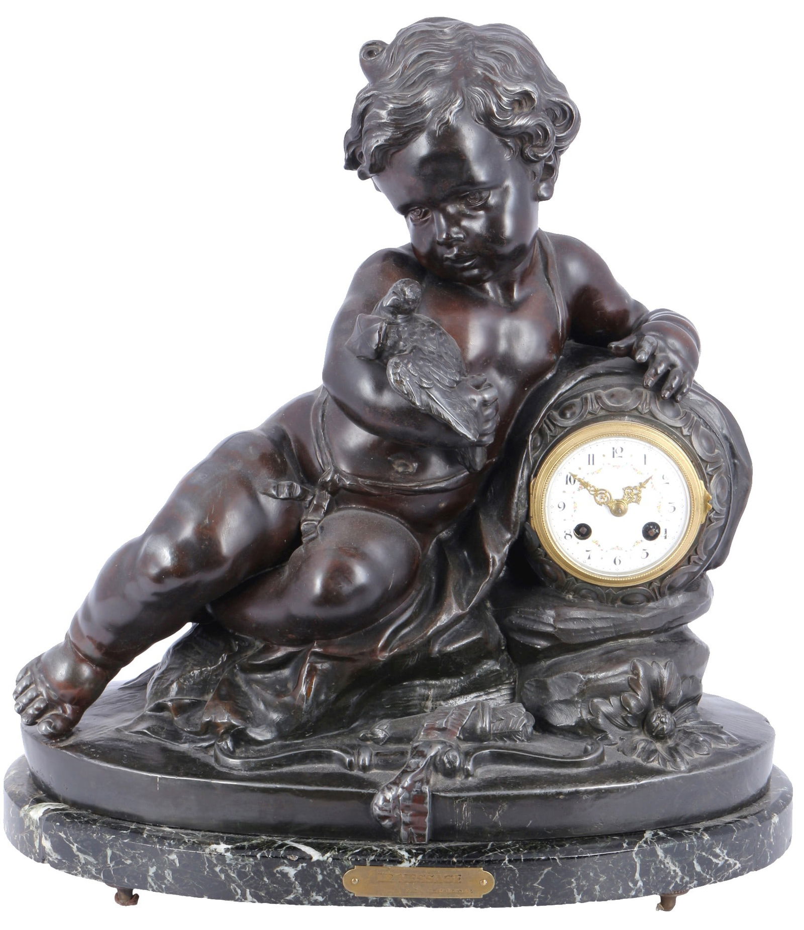 Large figure pendule / mantel clock, France 19th century, (1 of 7)