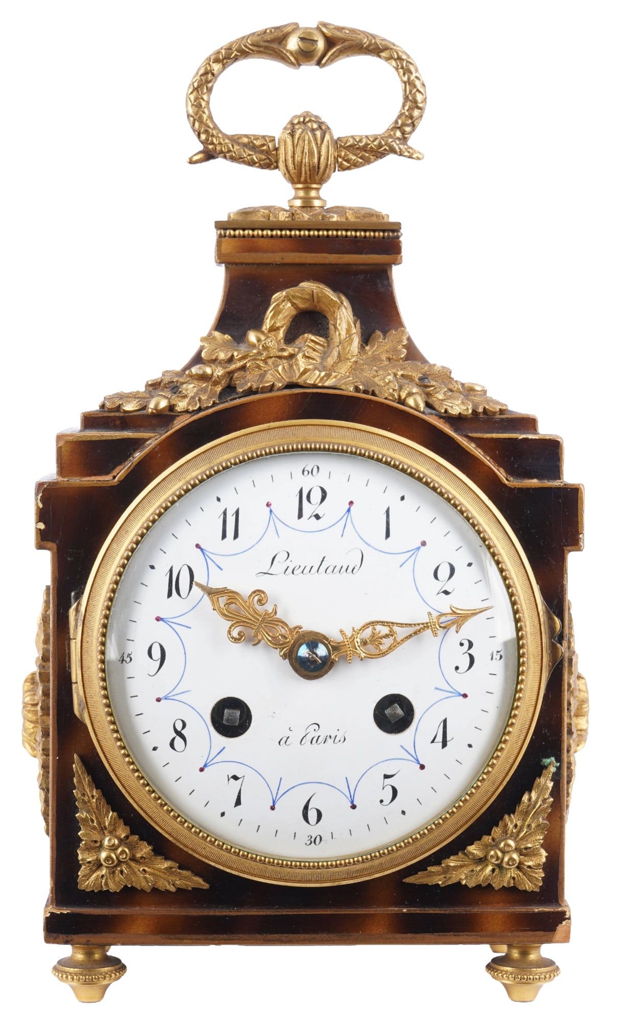 Mantel clock by Lieutaud in Paris, France, 19th century (1 of 9)