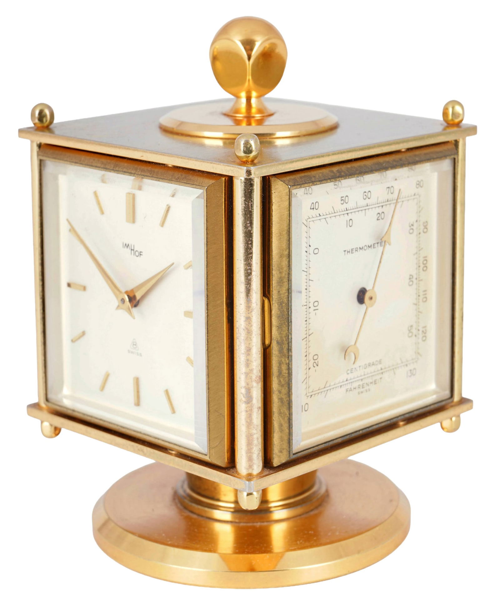 Imhof table clock with weather station (1 of 10)