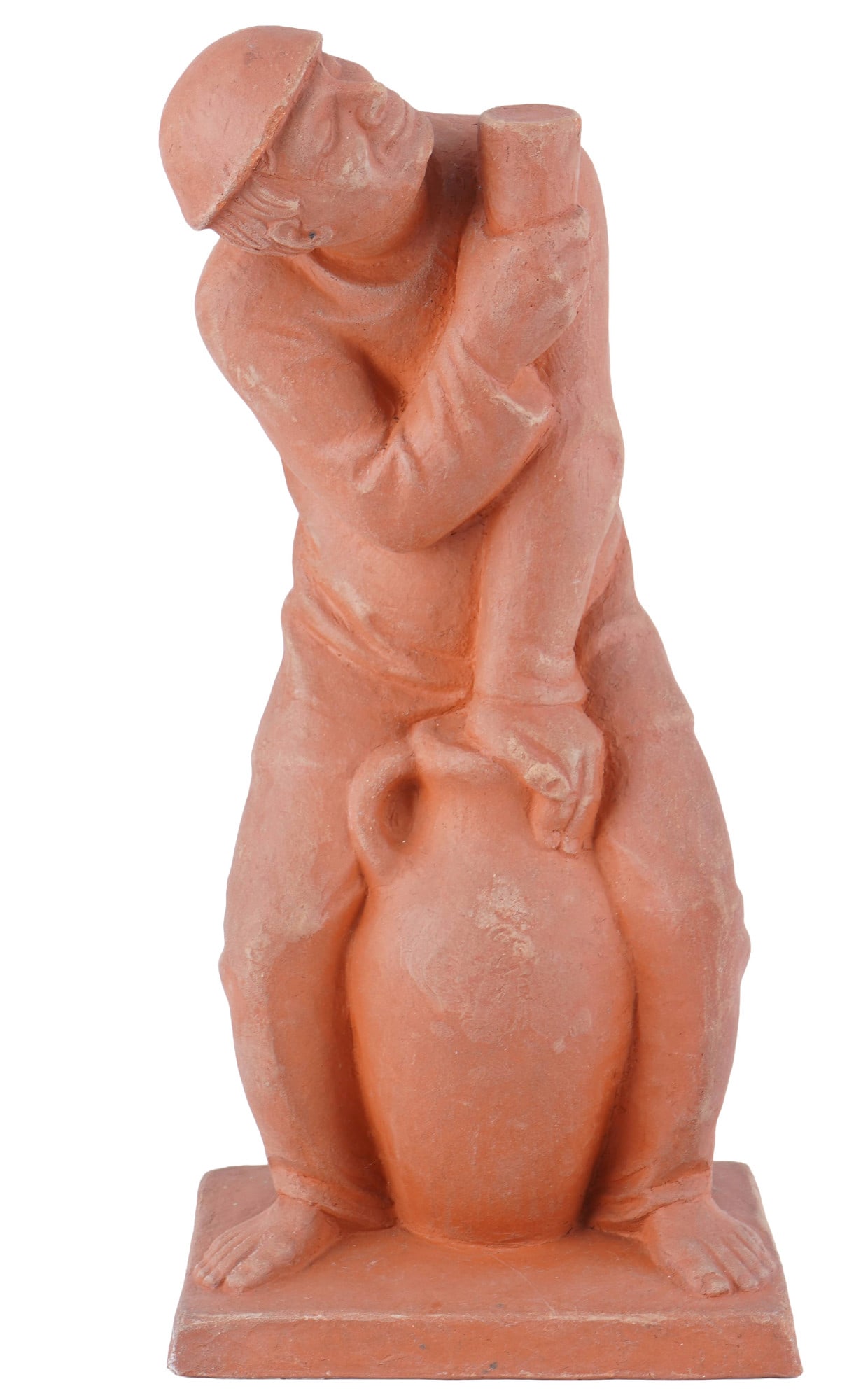 Ernst Gottschalk (1877-1942) terracotta Winegrower, (1 of 6)