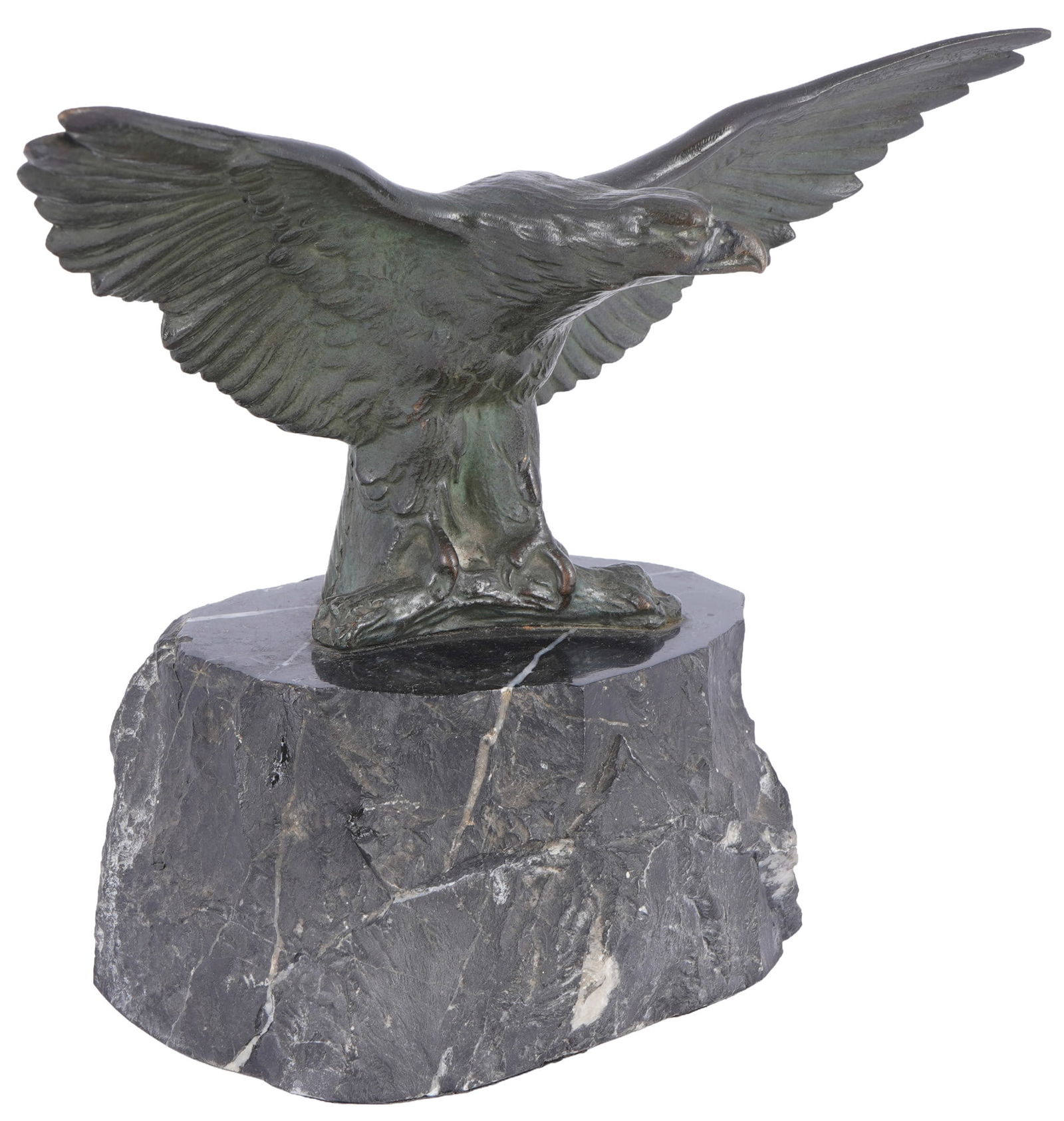 Bronze eagle with outstretched wings, (1 of 6)