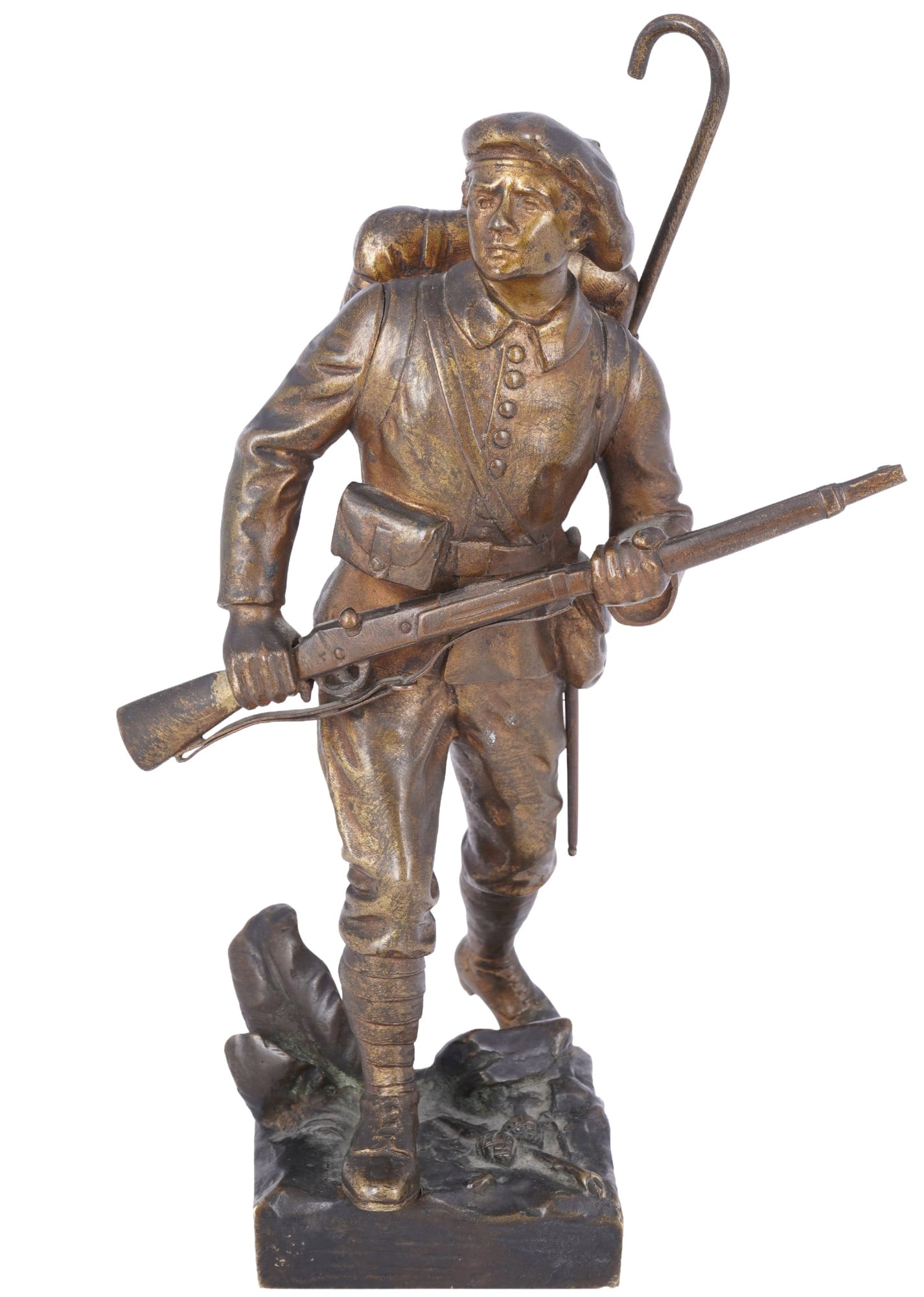 Émile CARLIER (1849-1927) bronze The Alpine Hunter, (1 of 7)
