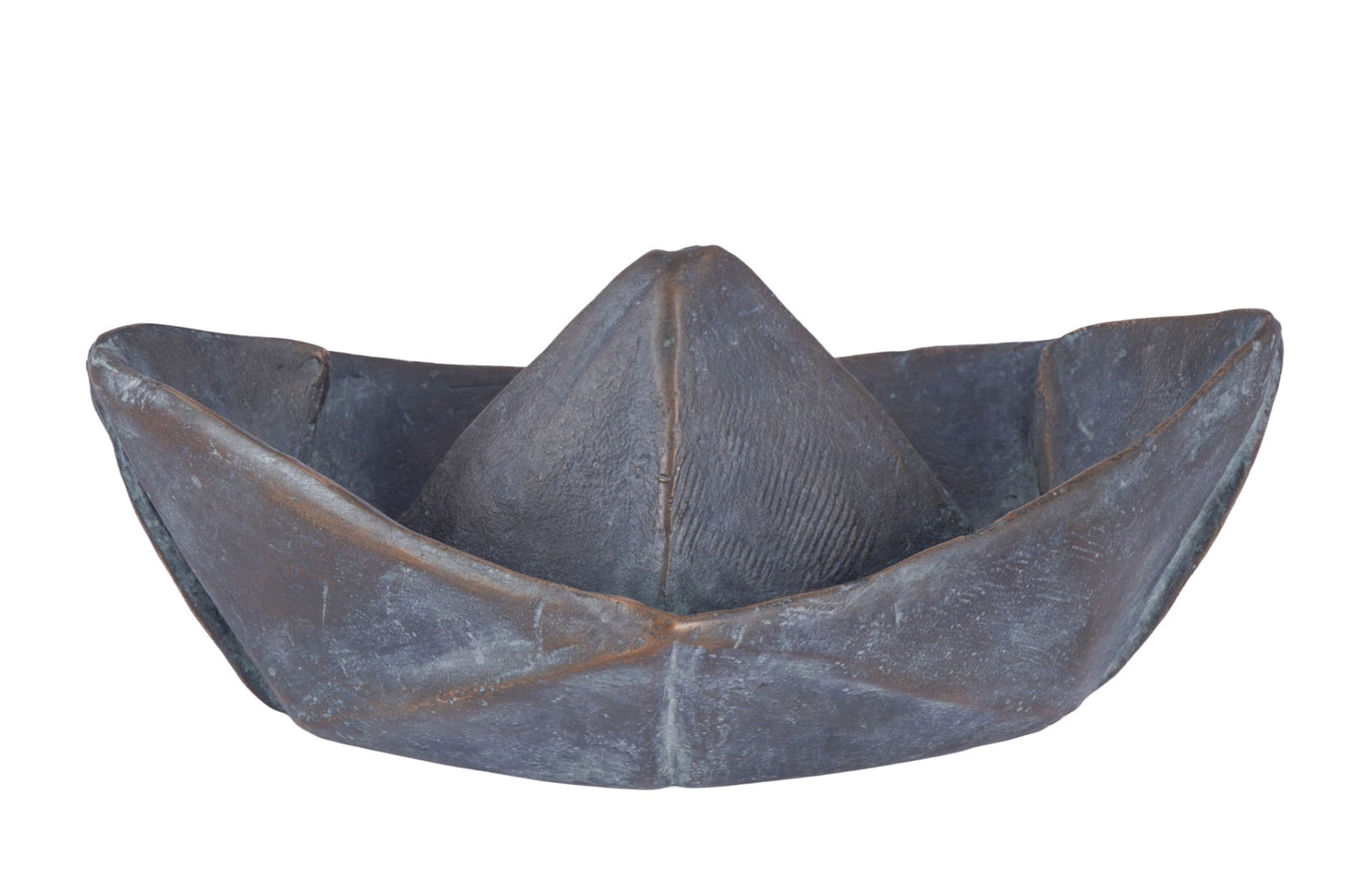 Veronika PSOTKOV? (1981) bronze Boat,: bronze, patinated, with artist's signature and foundry stamp Strassacker Kunstguss Süssen, designed by Veronika PSOTKOV? - czech sculptor, born 1981 in Opava (Troppau), Czech Republic, limited