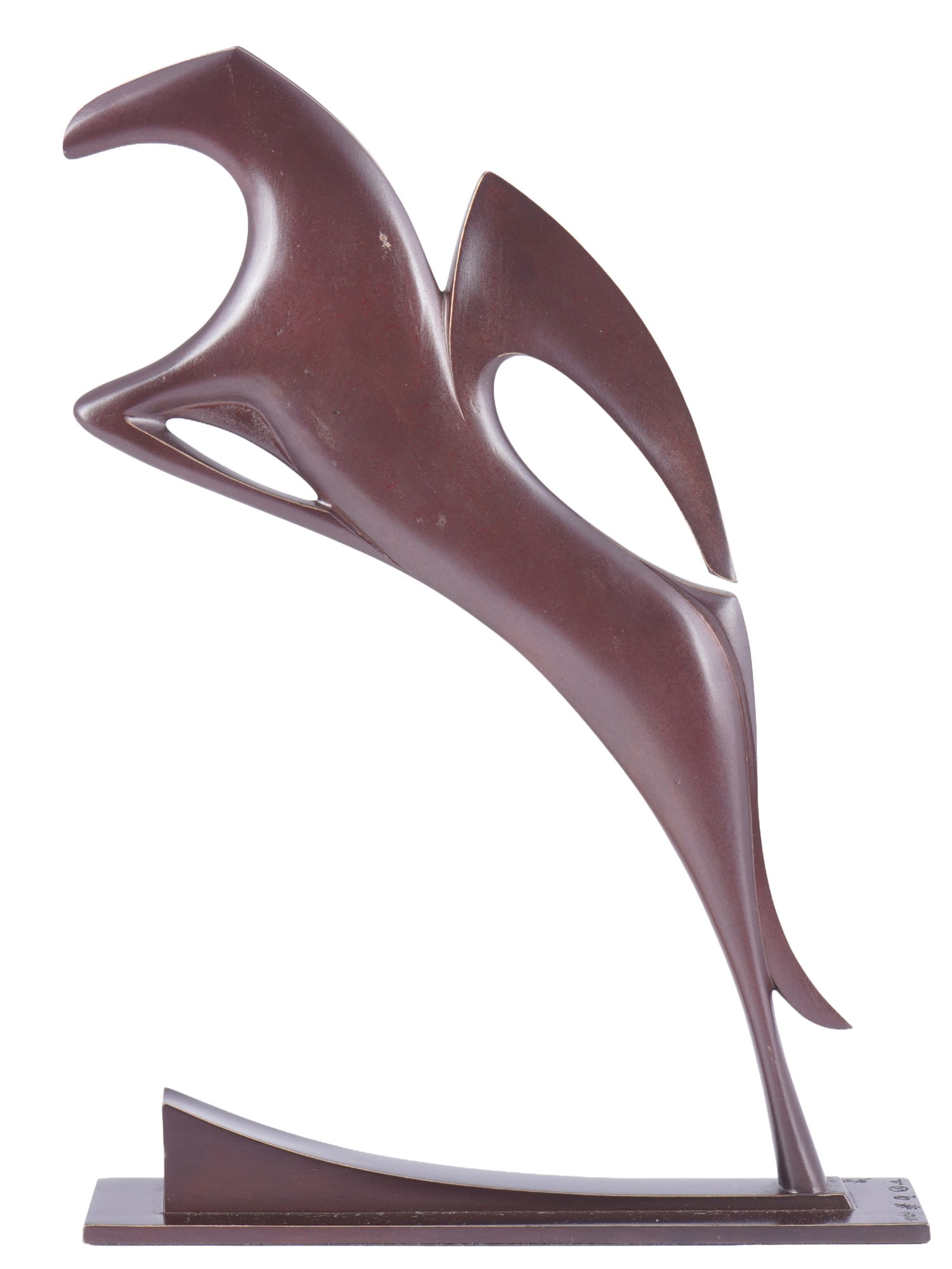 Torsten Mücke (1964) bronze Pegasus,: bronze, patinated, with artist's signature and foundry stamp Strassacker Kunstguss Süssen, designed by Torsten Mücke - german sculptor, born 1964 in Schwerin, limited edition 18/24, H 32 cm x L