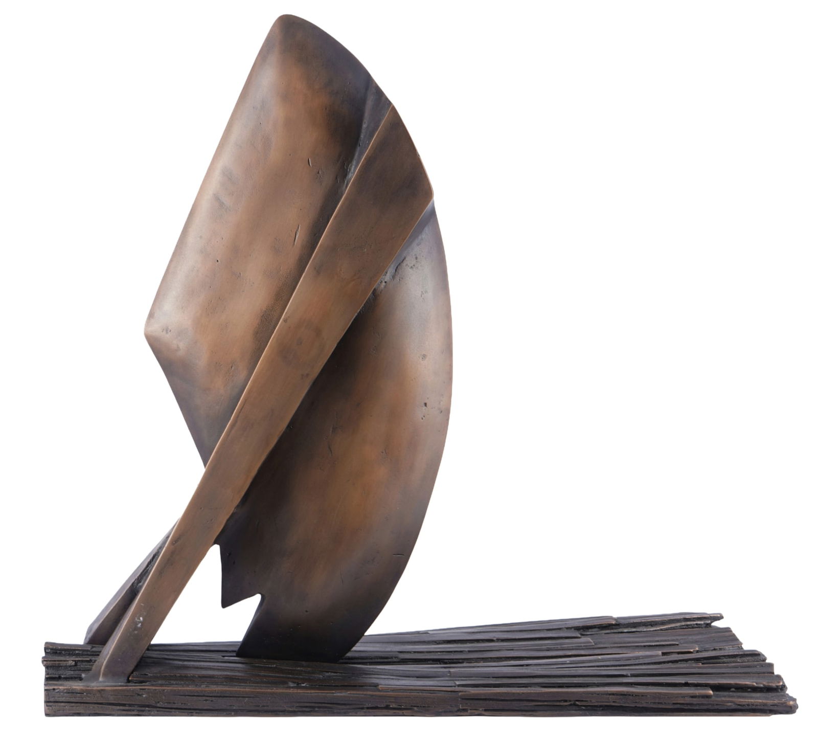 Kay Winkler (1956) large bronze Departure, L 64 cm, (1 of 5)