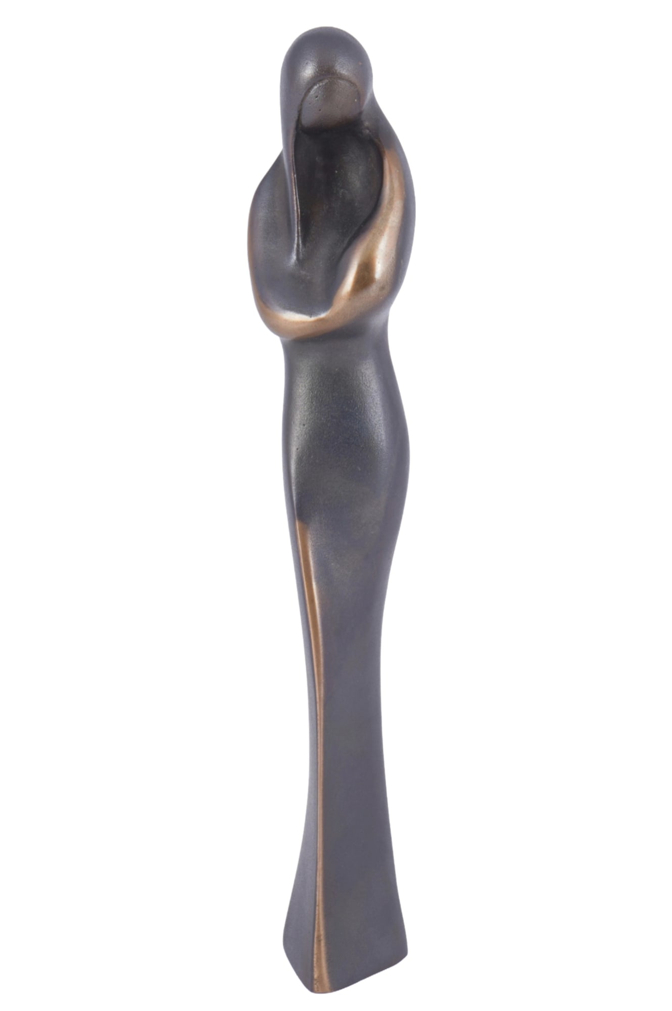 Kerstin STARK (1971-2017) bronze Madonna,: bronze, patinated, no discernible signature, design by Kerstin Stark - german goldsmith/sculptor, born 1971 in Pforzheim - died there in 2017, H 27 cm x W 4 cm x D 4 cm, weight approx. 1.8 kg,