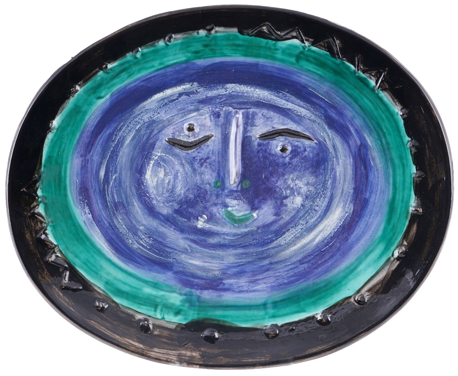 Pablo PICASSO (1881-1973) Visage dans un ovale 1955, (1 of 5)