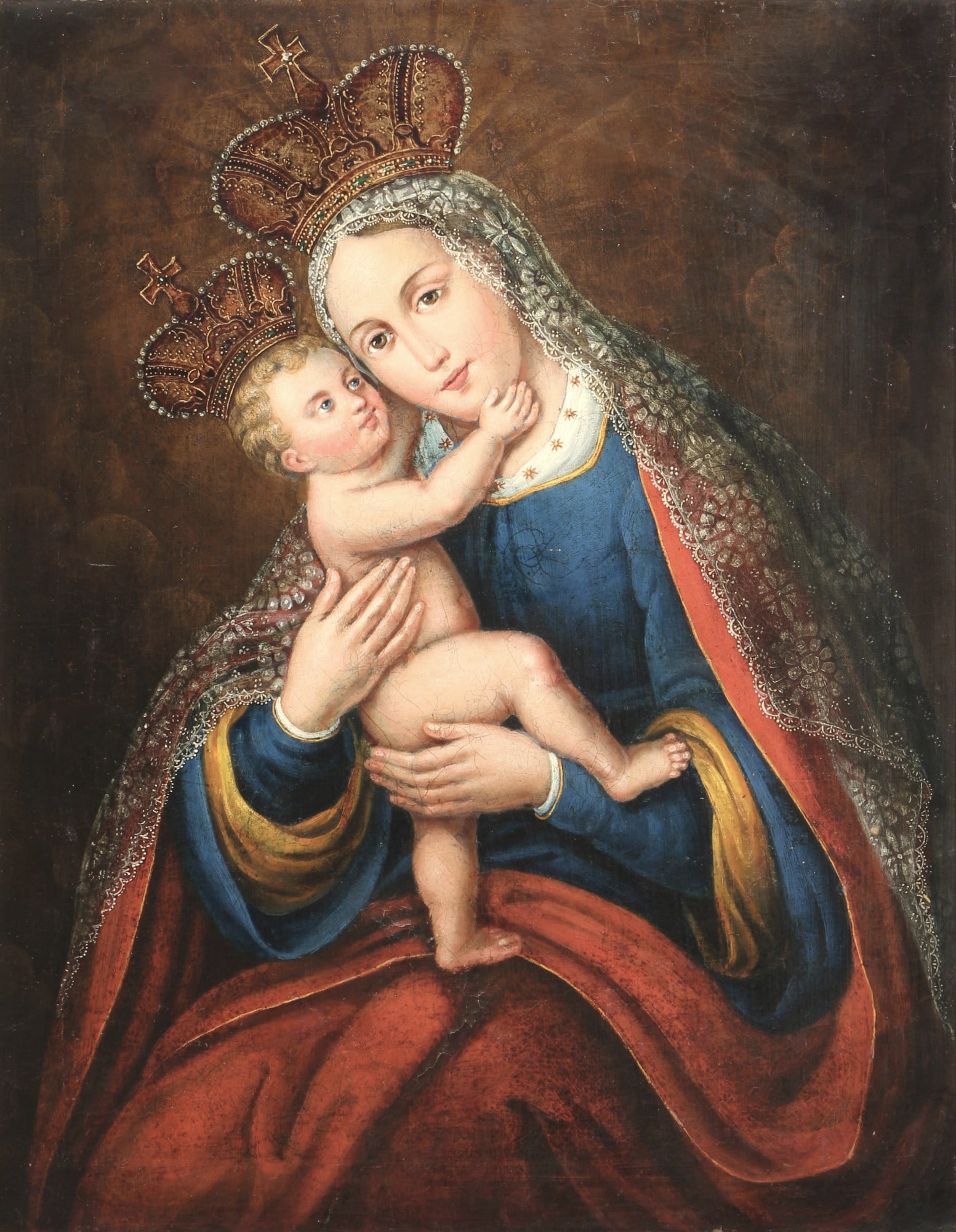 Old master 18th century, Madonna with Christ, (1 of 6)