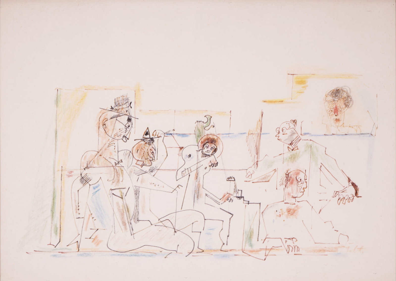 Fritz HUHNEN (1895-1981) Figure Composition, (1 of 3)