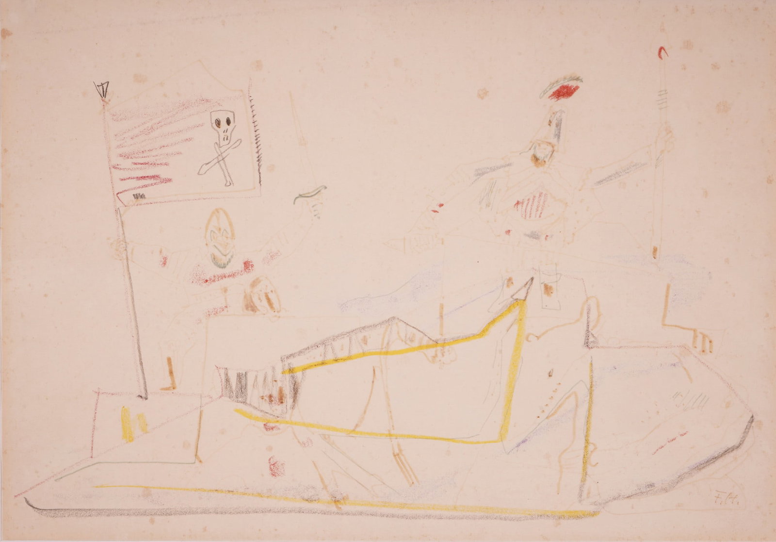 Fritz HUHNEN (1895-1981) The Pirates, (1 of 3)