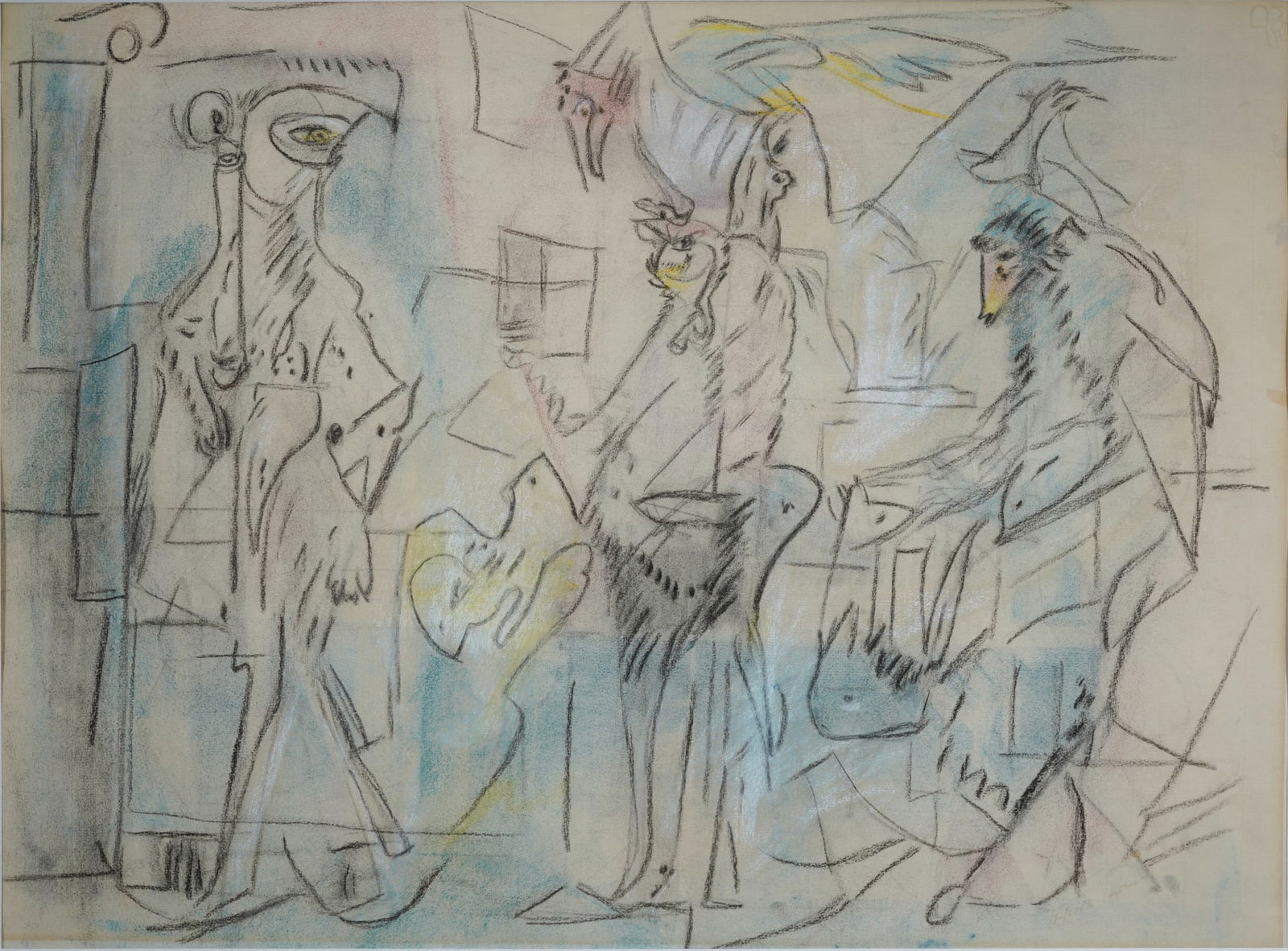 Fritz HUHNEN (1895-1981) The Bird People, (1 of 3)