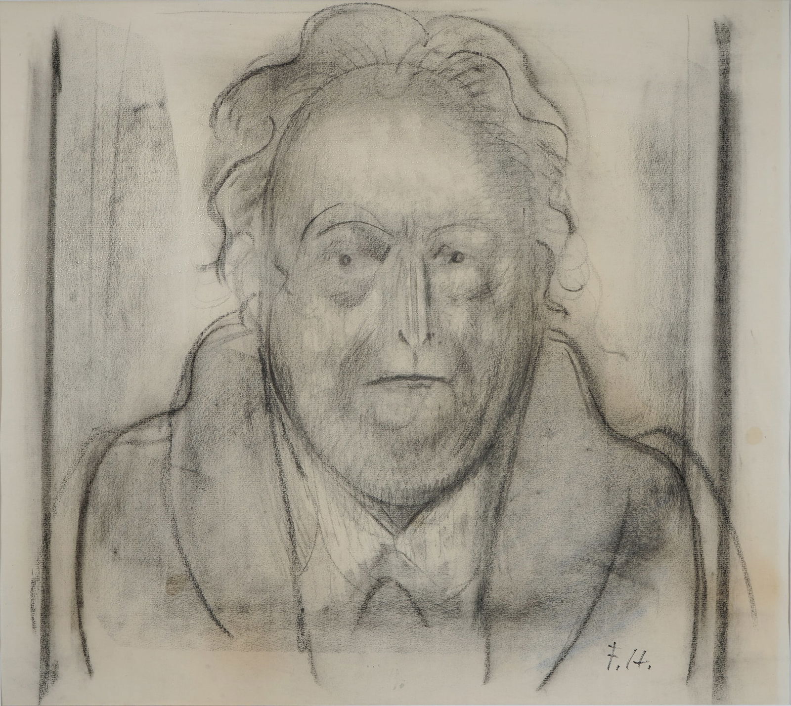 Fritz HUHNEN (1895-1981) Portrait of a Man, (1 of 3)