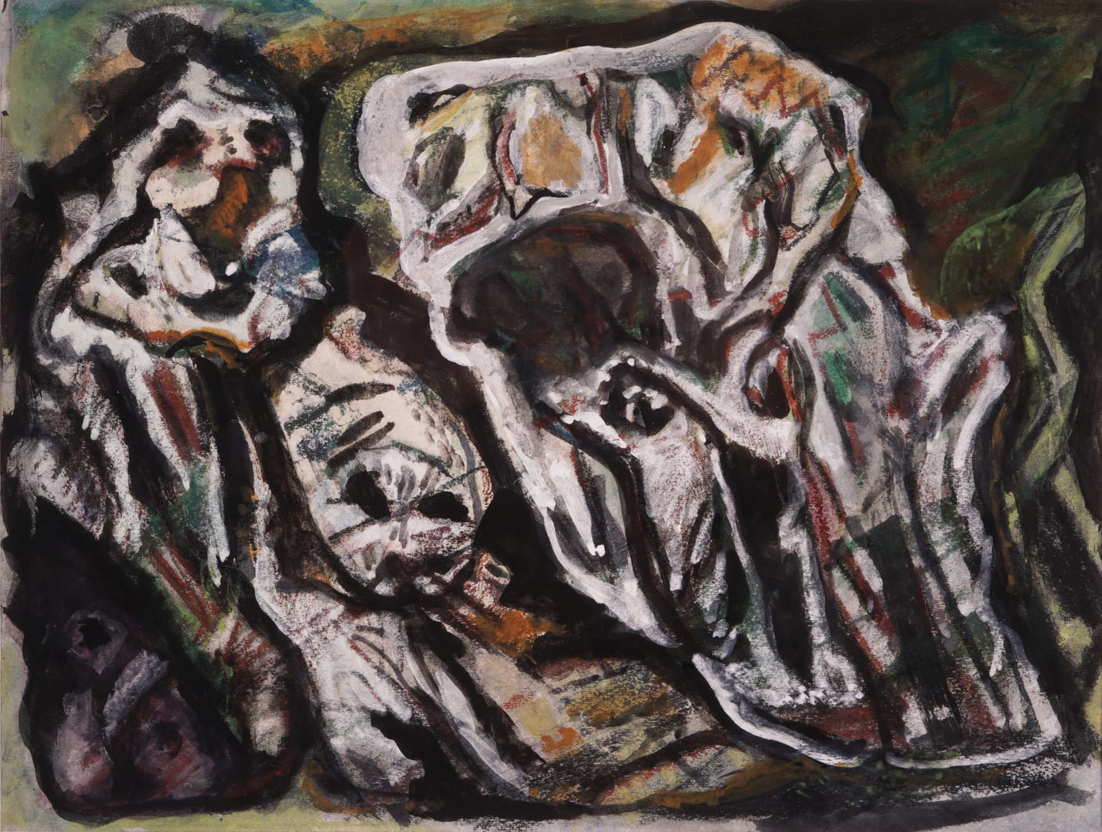 Fritz HUHNEN (1895-1981) Masks, (1 of 2)