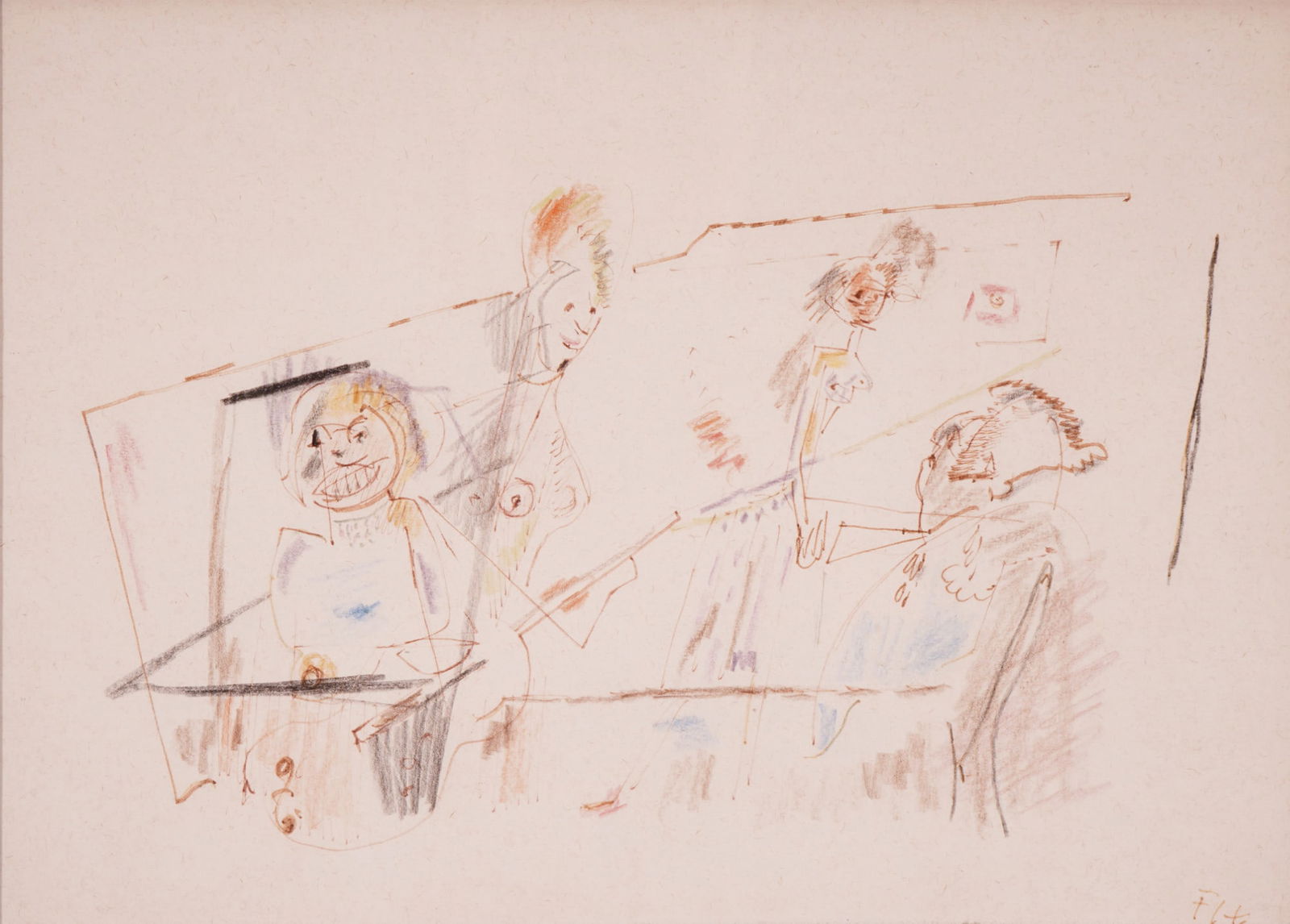 Fritz HUHNEN (1895-1981) The Ladies, (1 of 3)