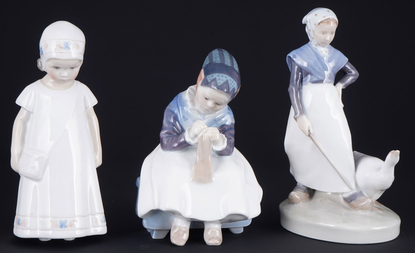 Royal Copenhagen 3 children figurines, (1 of 9)