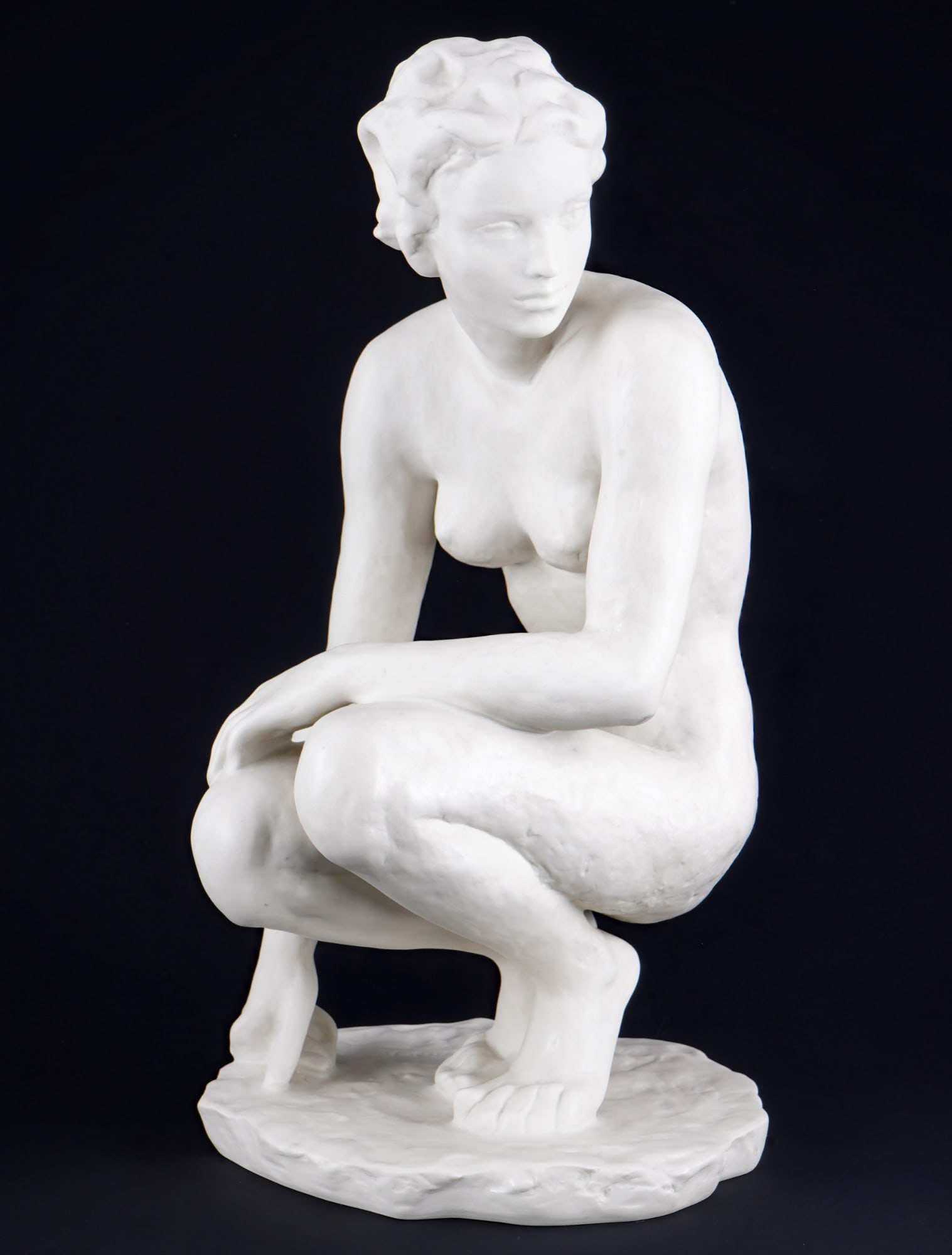 Rosenthal The Crouching Nude "41.5 cm" - Fritz Klimsch, (1 of 7)