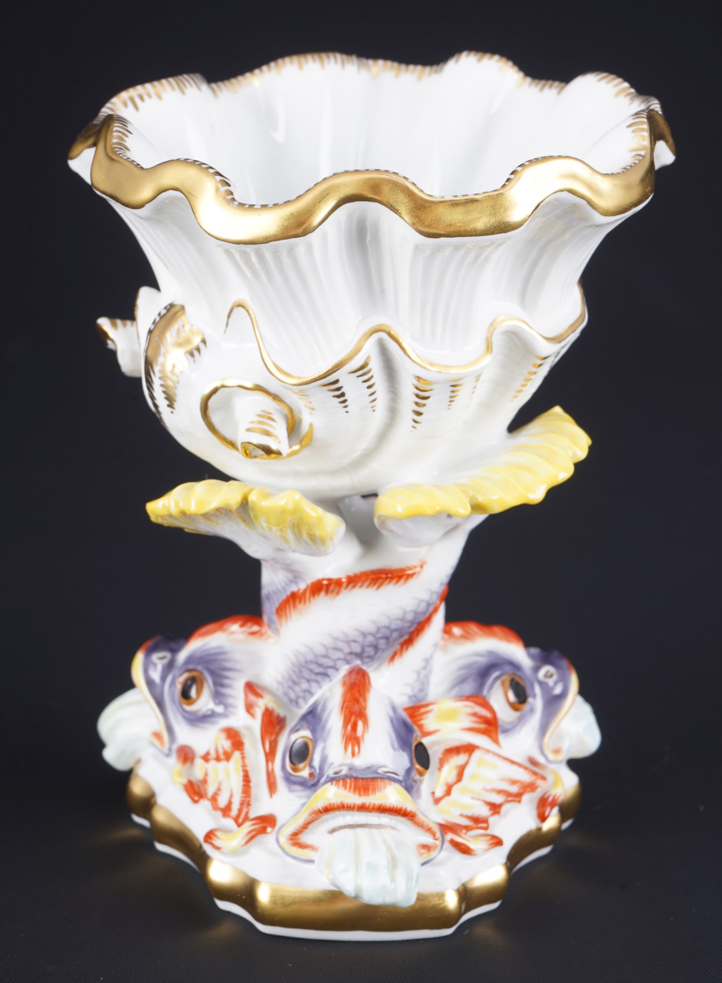Meissen Swan Indian Flower Branches orange cup / bowl 1st choice, (1 of 5)