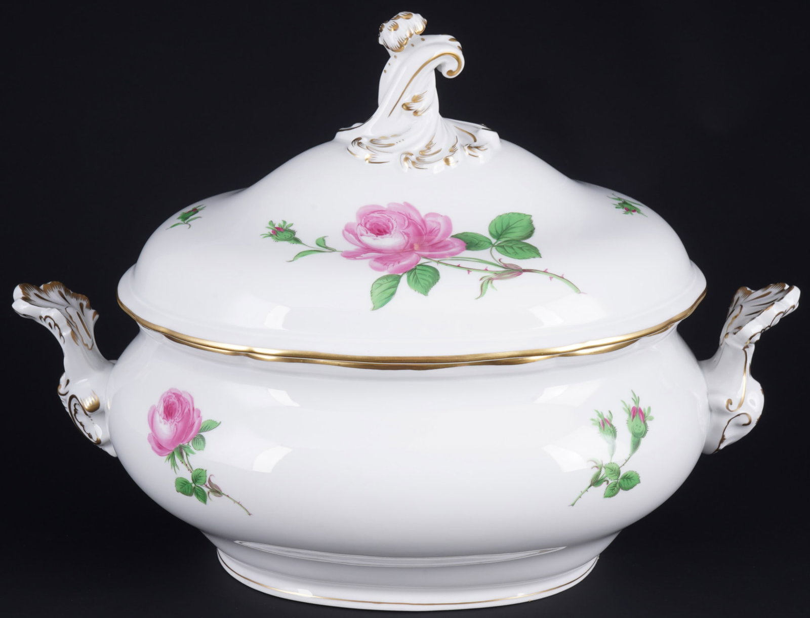 Meissen Red Rose large lidded tureen, (1 of 6)