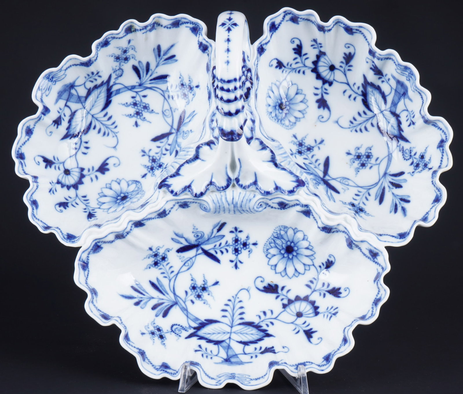 Meissen Blue Onion large cabaret bowl 1st choice, (1 of 4)