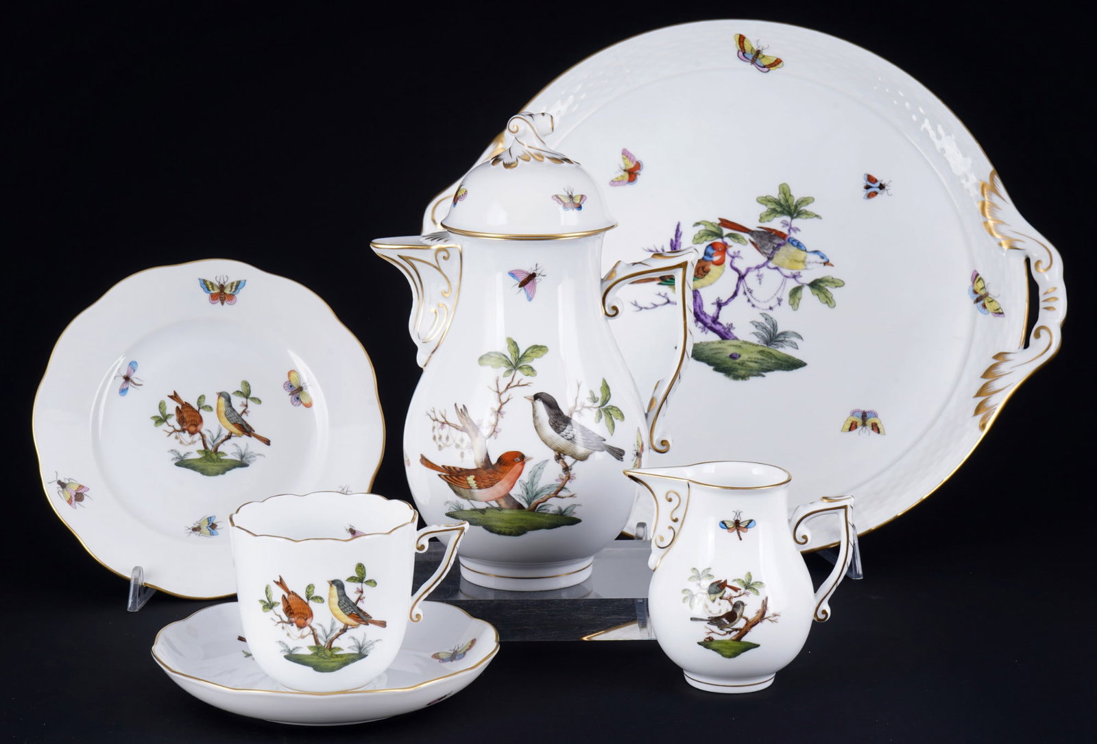 Herend Rothschild coffee solitaire (1 of 7)