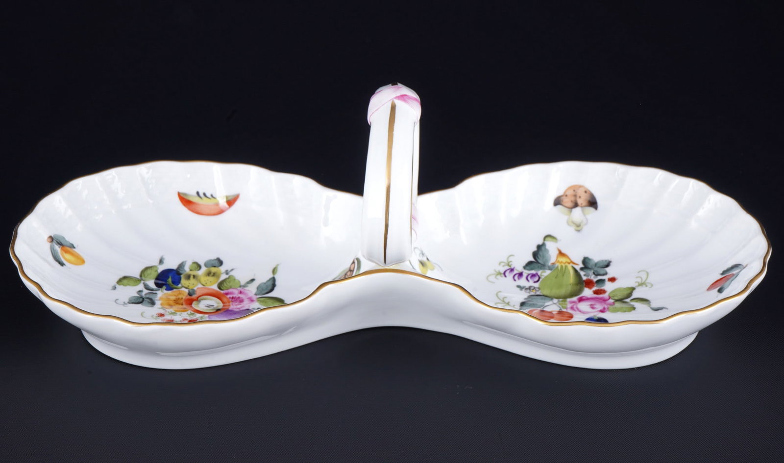 Herend Bouquet de Fruits shell - cabaret bowl 7530, (1 of 3)