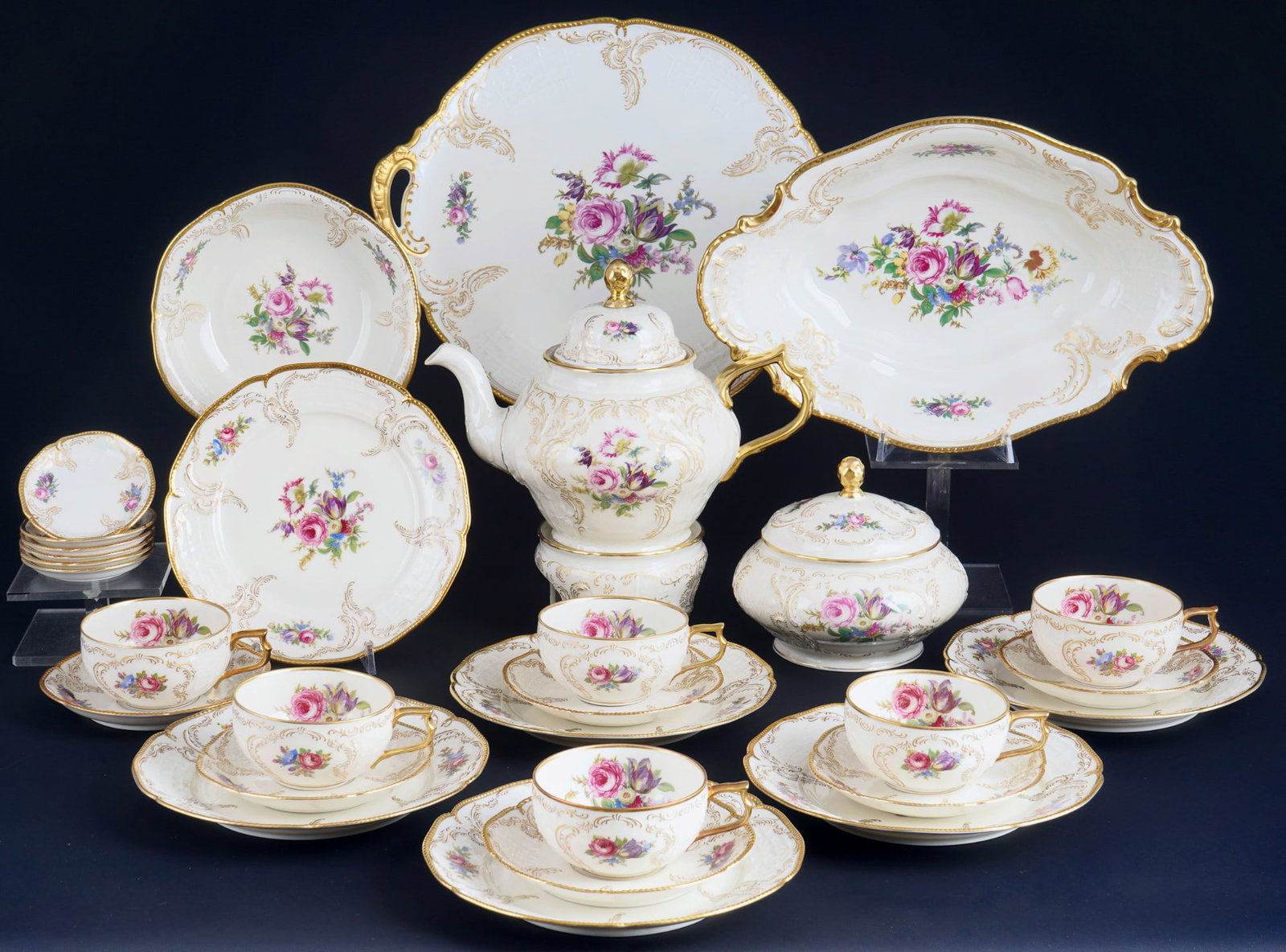 Rosenthal Sanssouci Diplomat Ivory tea service for 6 persons, (1 of 9)
